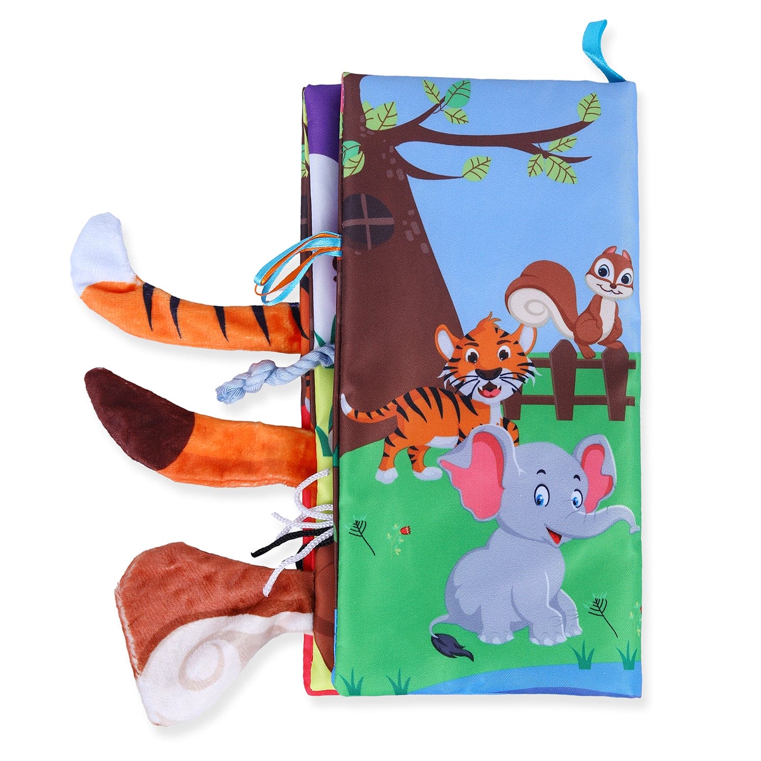 Forest Tail Early Children Sensory Development Interactive 3D Cloth Book With Rustle Paper - Multicolour - Baby Moo