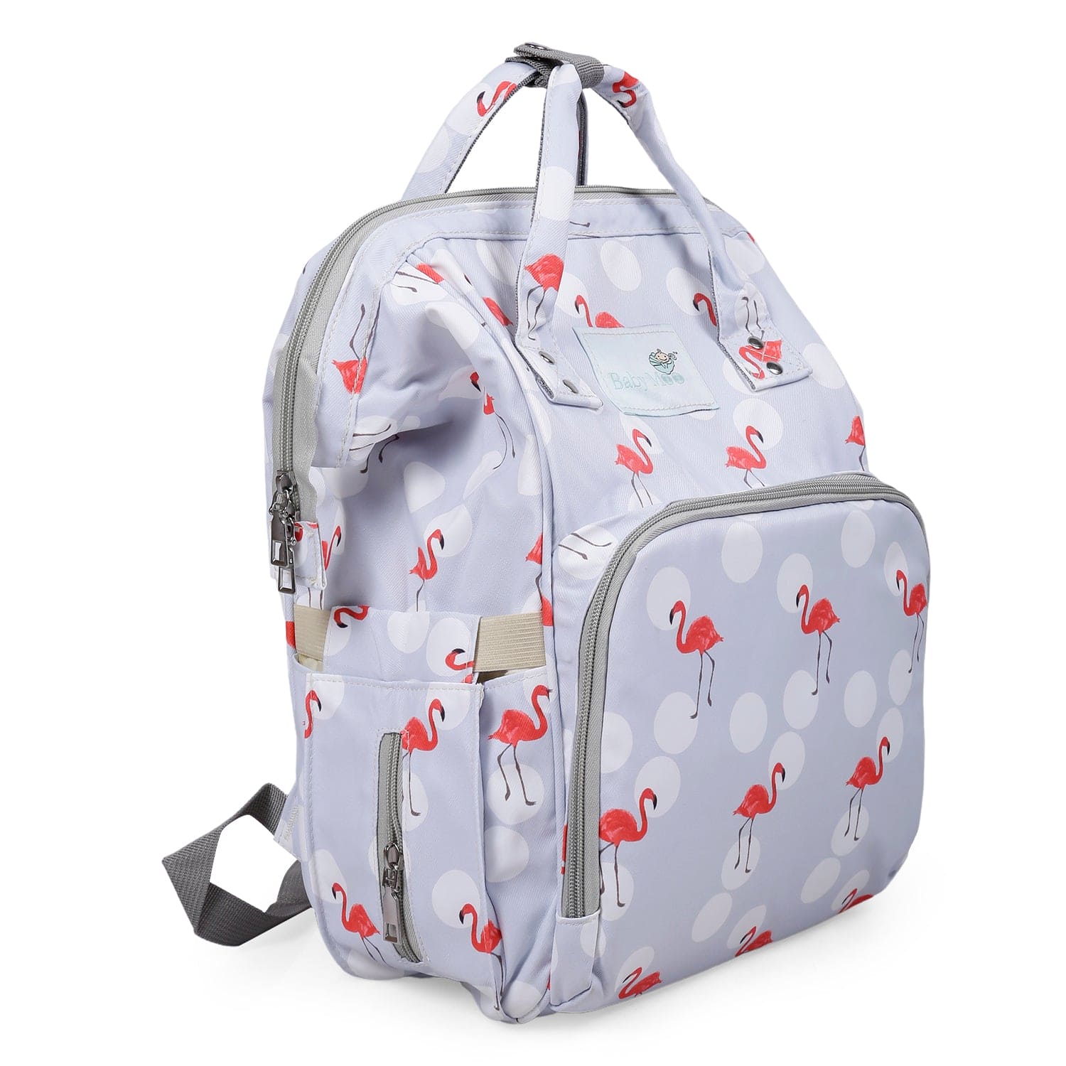 Diaper Bag 
Maternity Backpack Flamingo Gery - Baby Moo