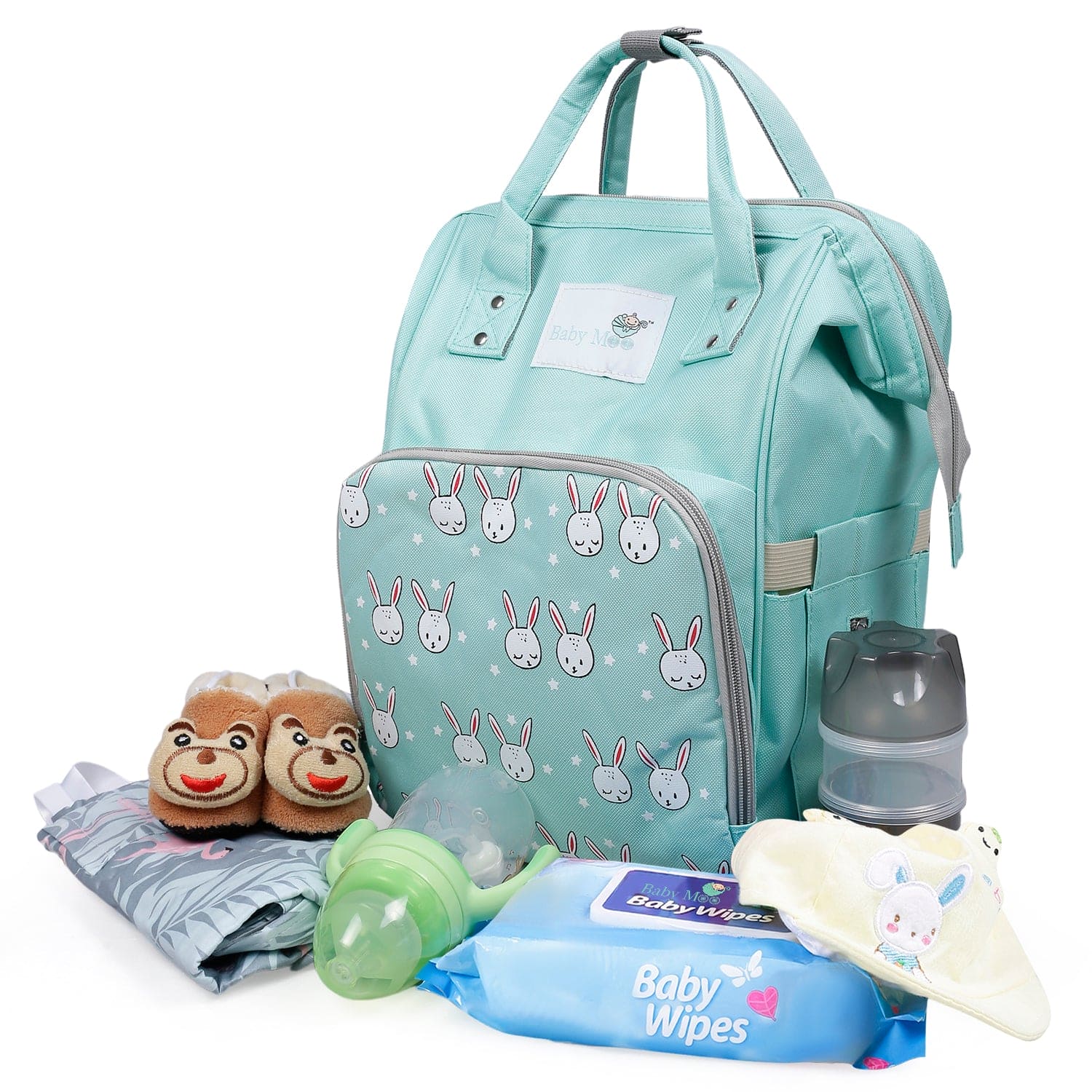 Diaper Bag
Maternity Backpack Rabbit Green - Baby Moo