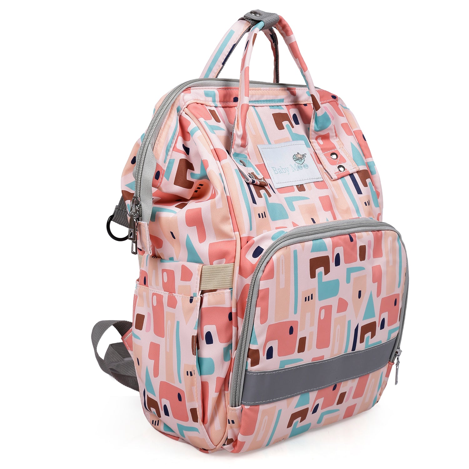 Diaper Bag 
Maternity Backpack Abstract Peach - Baby Moo