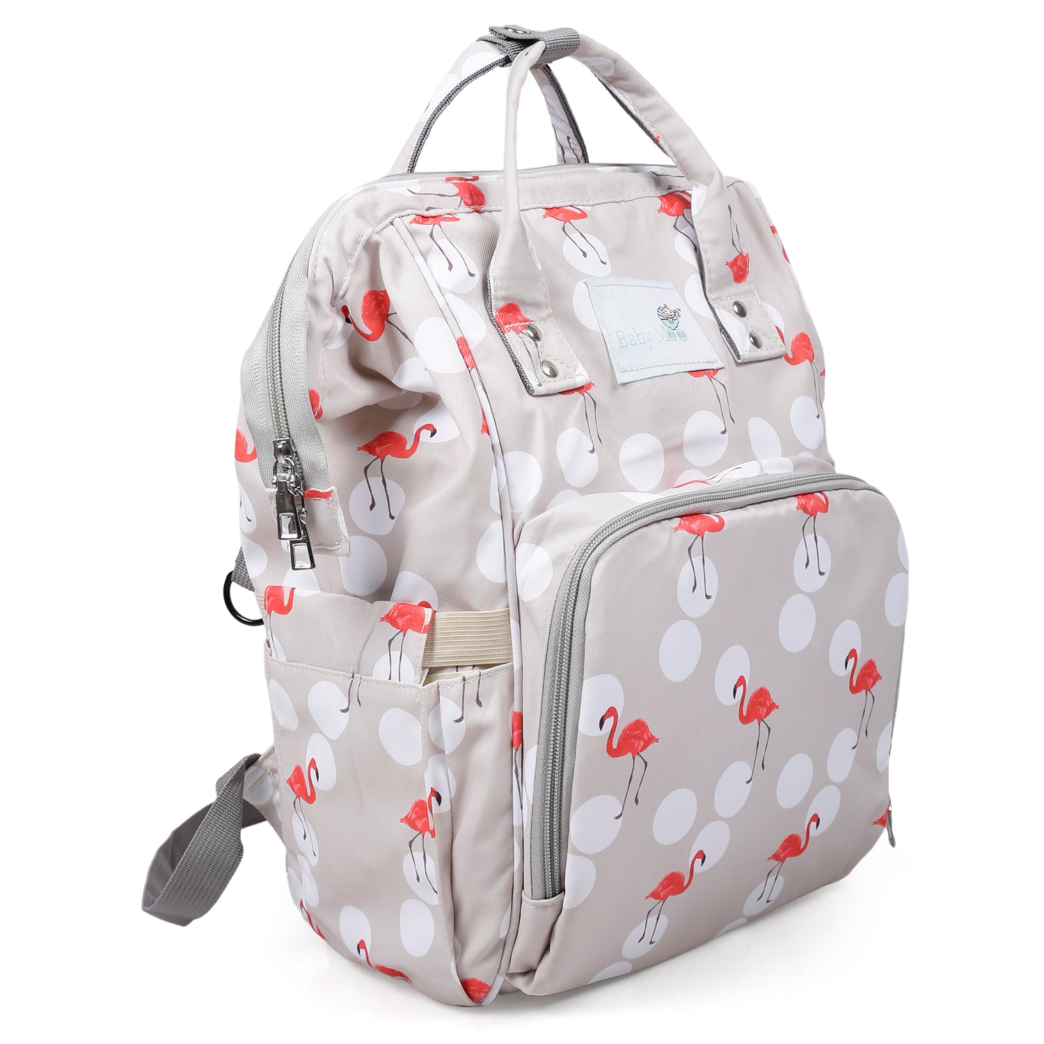 Diaper Bag 
Maternity Backpack Flamingo Beige - Baby Moo