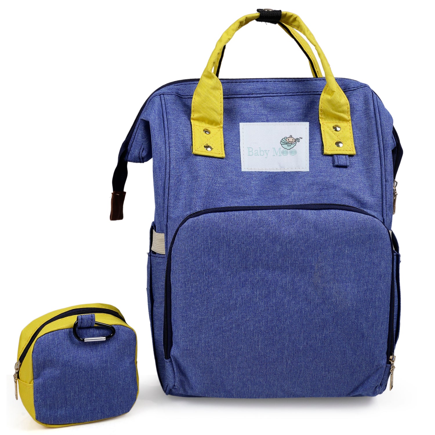 Diaper Bag 
Maternity Backpack Solid Blue - Baby Moo