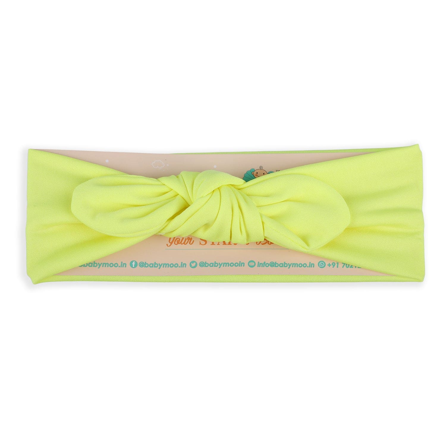 Bow Knot Headband - Yellow - Baby Moo