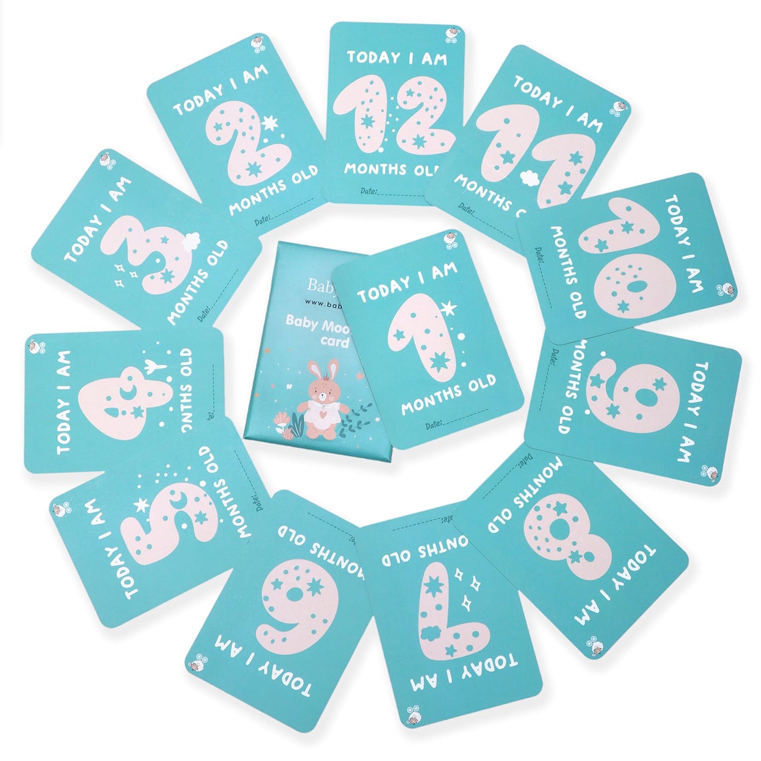 Baby MooMents First Year Milestone Cards - Baby Moo