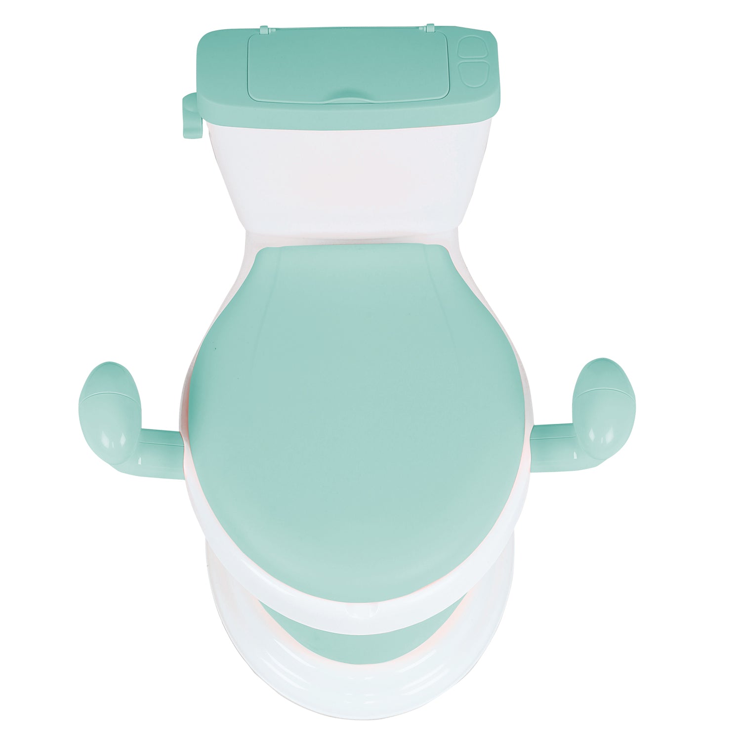Mint Green Potty Chair with a comfortable seat, handles for support - Baby Moo