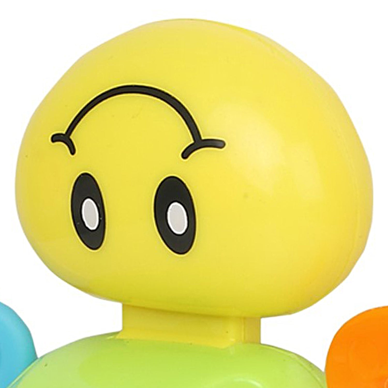 Smiley Multicolour Touch Button Rattle Toy - Baby Moo