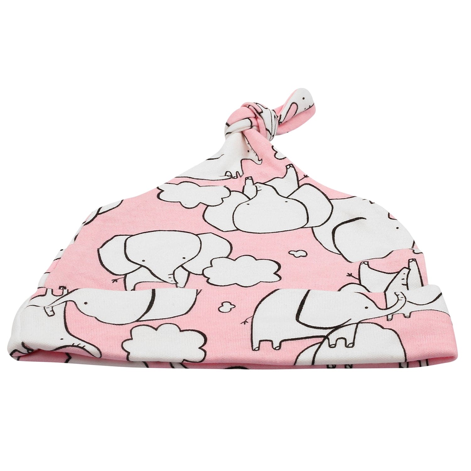 Pink Elephant 3 Pk Caps - Baby Moo