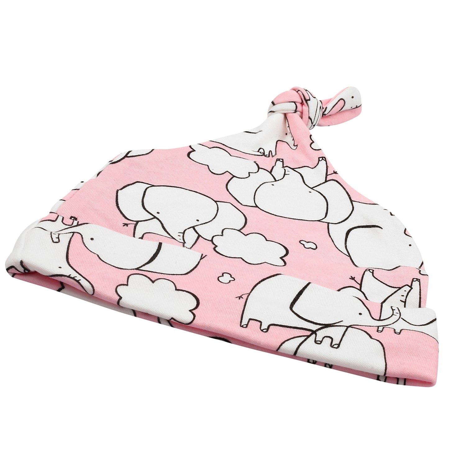 Pink Elephant 3 Pk Caps - Baby Moo