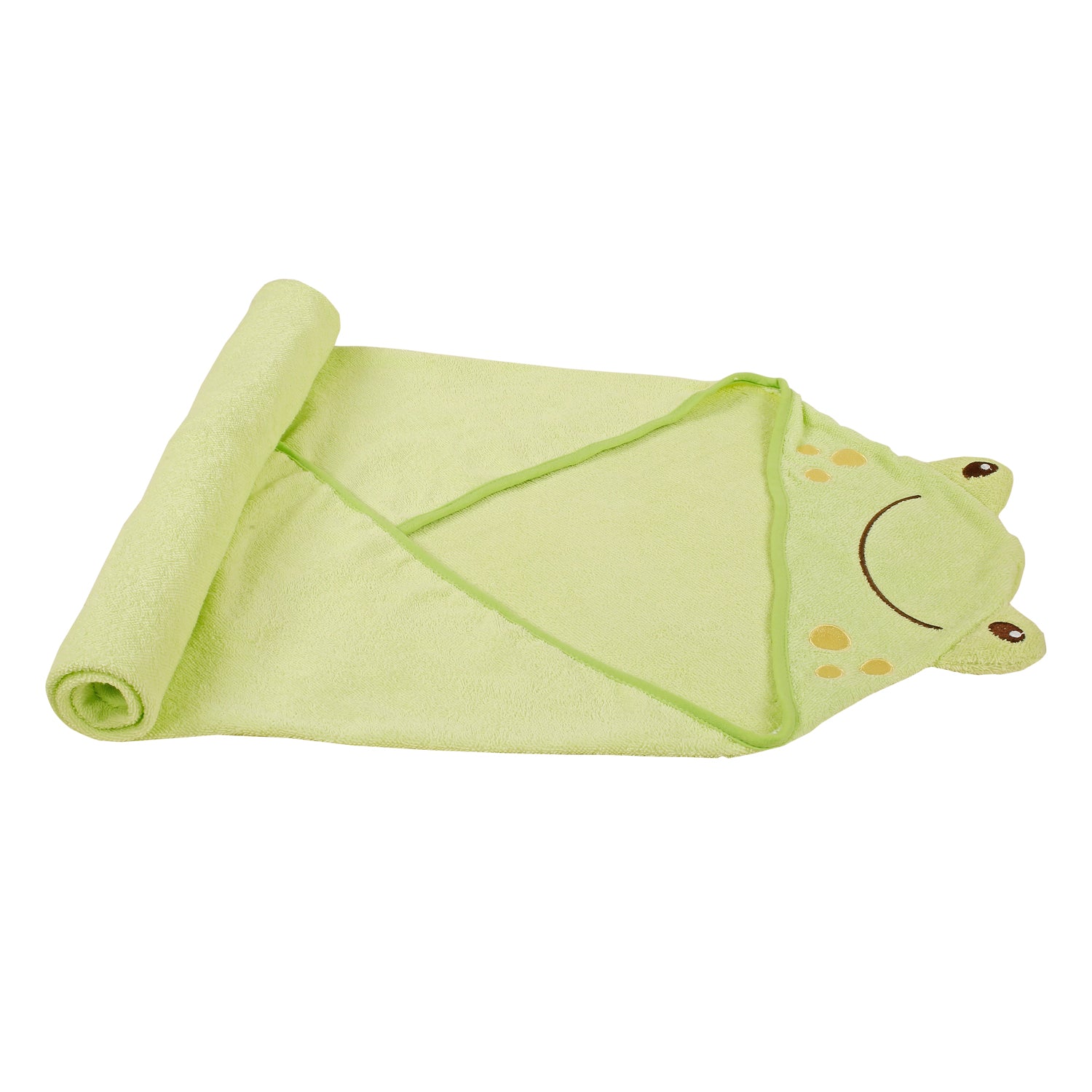 Happy Froggy Green Hooded Towel - Baby Moo