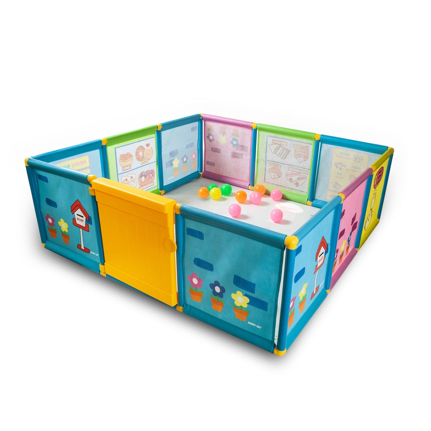 Creative Play House for Kids Play Pen Activity - Multicolour - Baby Moo