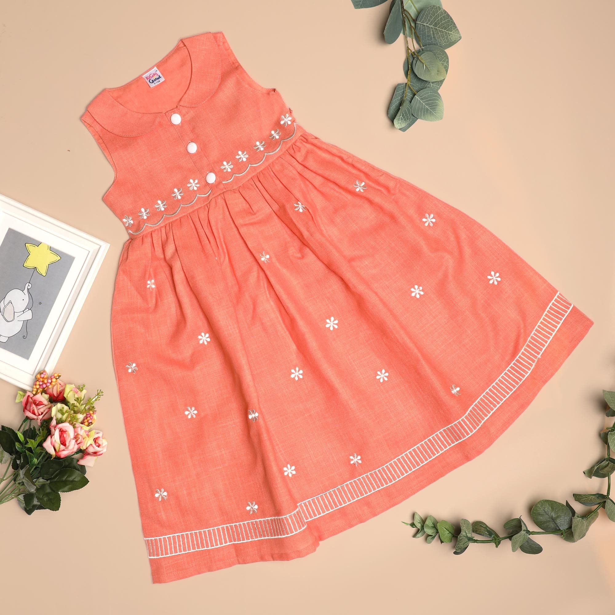 Kicks & Crawl Glowing Girls Indo-Western Gown - Baby Moo