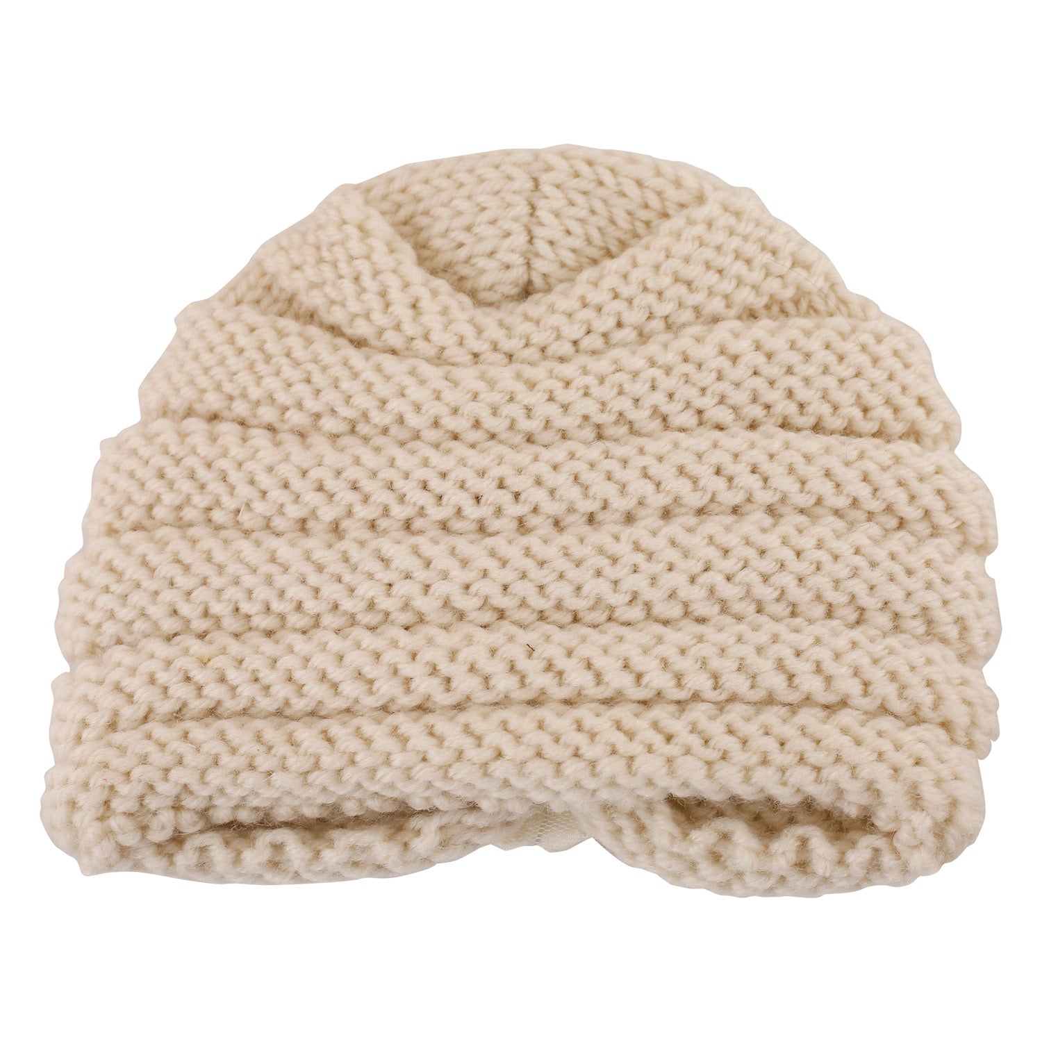 Floral Cream Turban Cap - Baby Moo