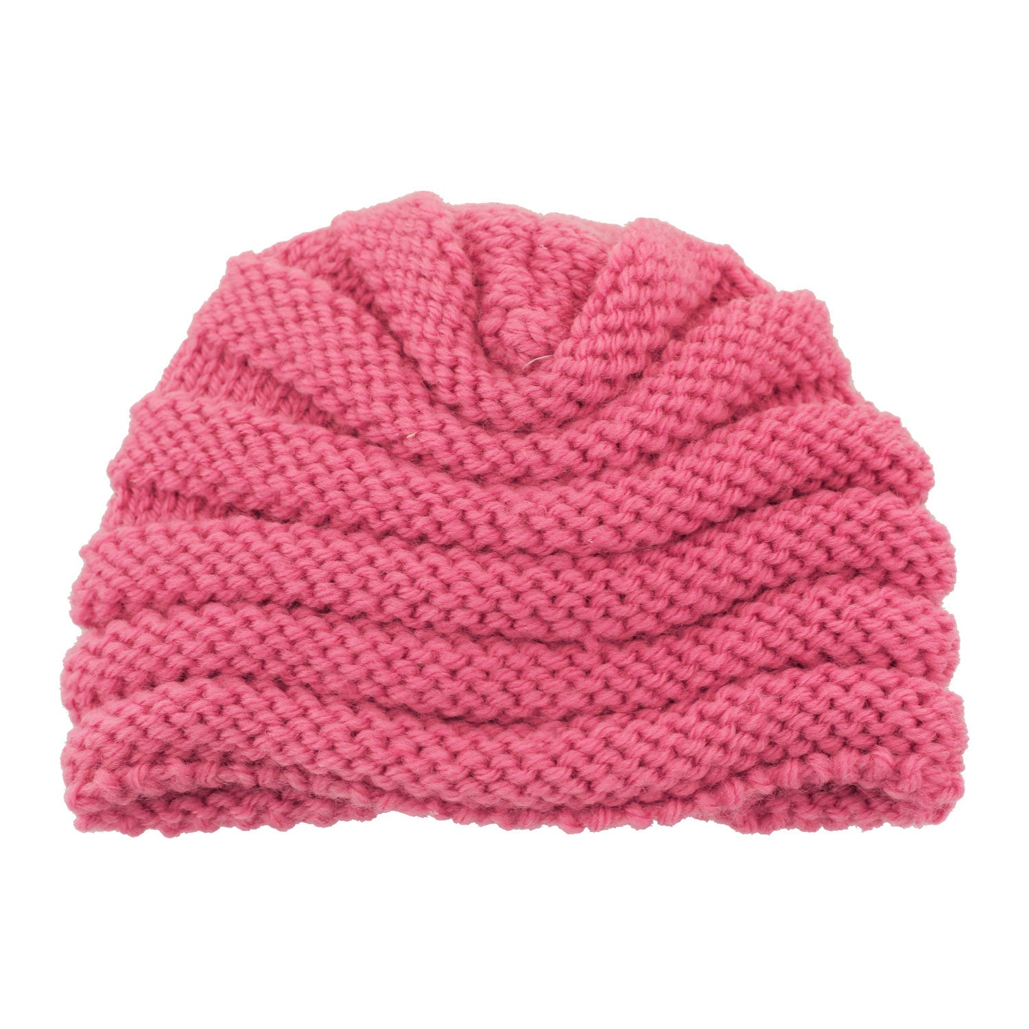 Partywear Pink And Gold Turban Cap - Baby Moo