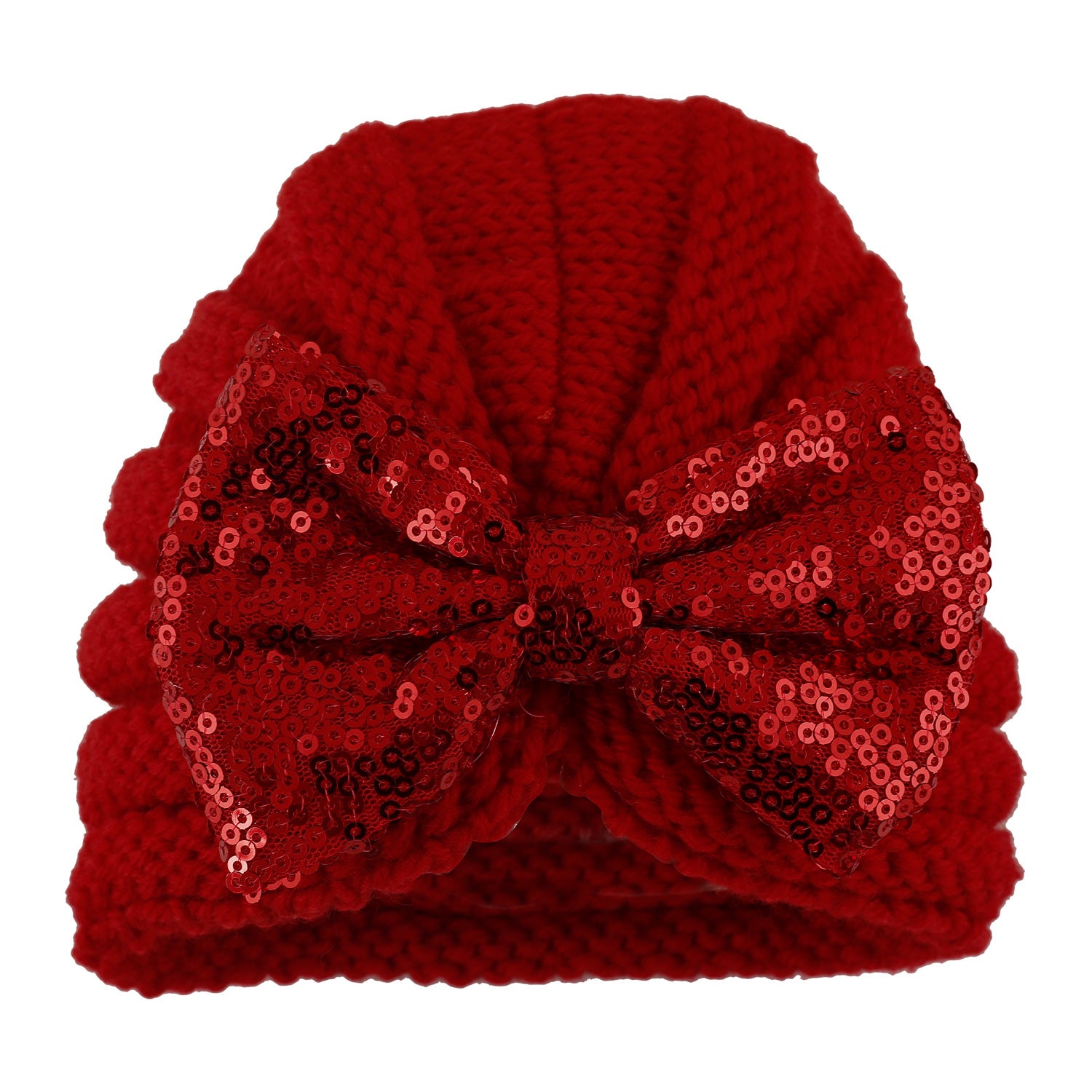 Partywear Red Turban Cap - Baby Moo