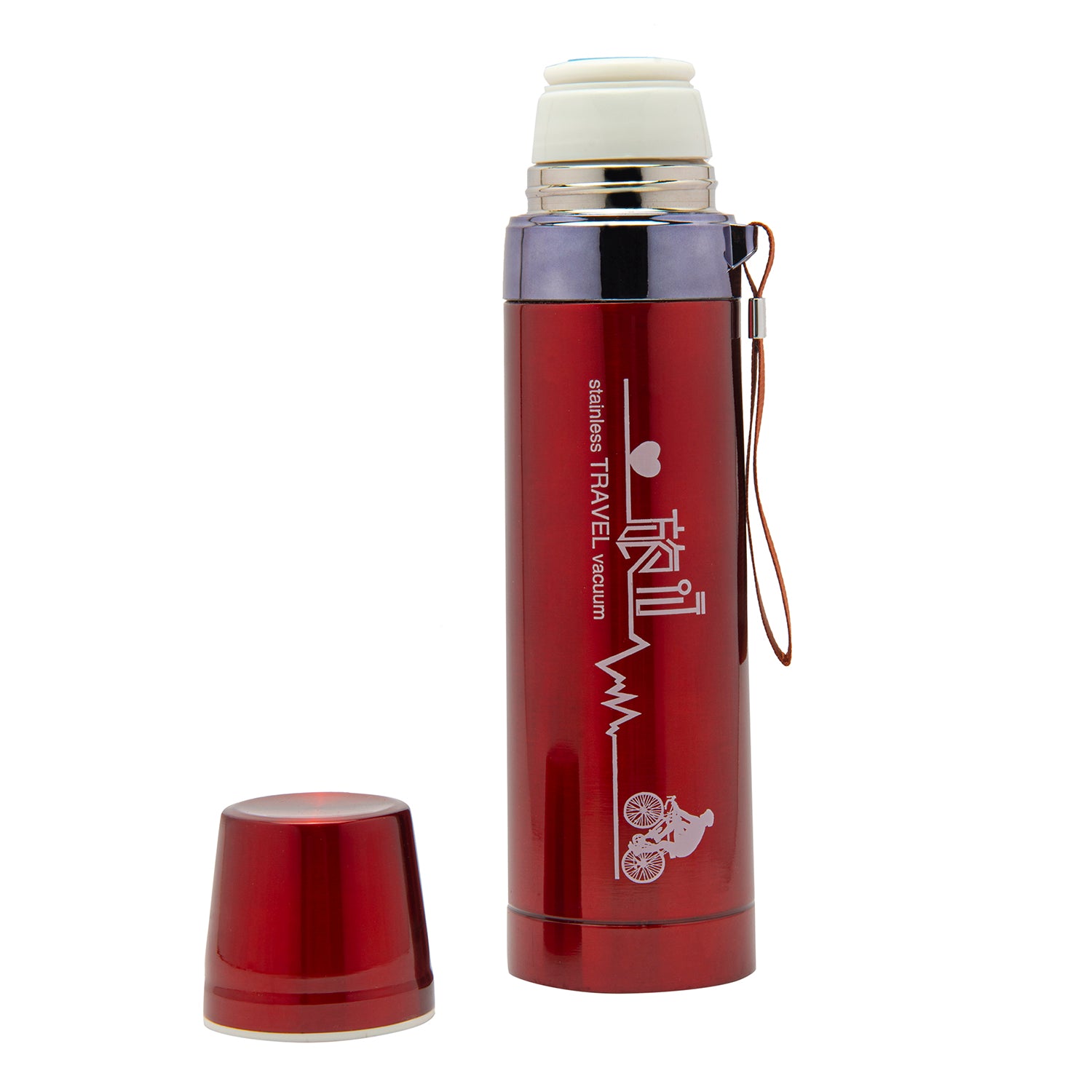World Traveller Metallic Red 750 ml Stainless Steel Flask - Baby Moo