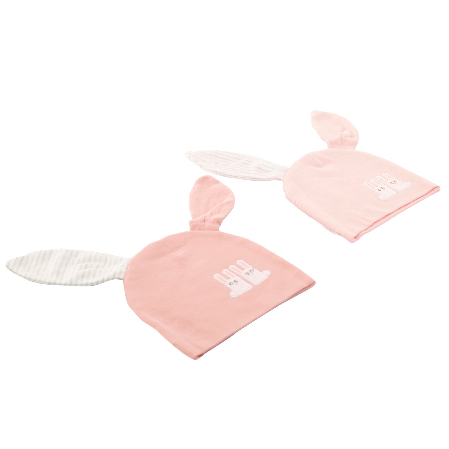 Big Bunny Ears Pink And Peach 2 Pk Cap