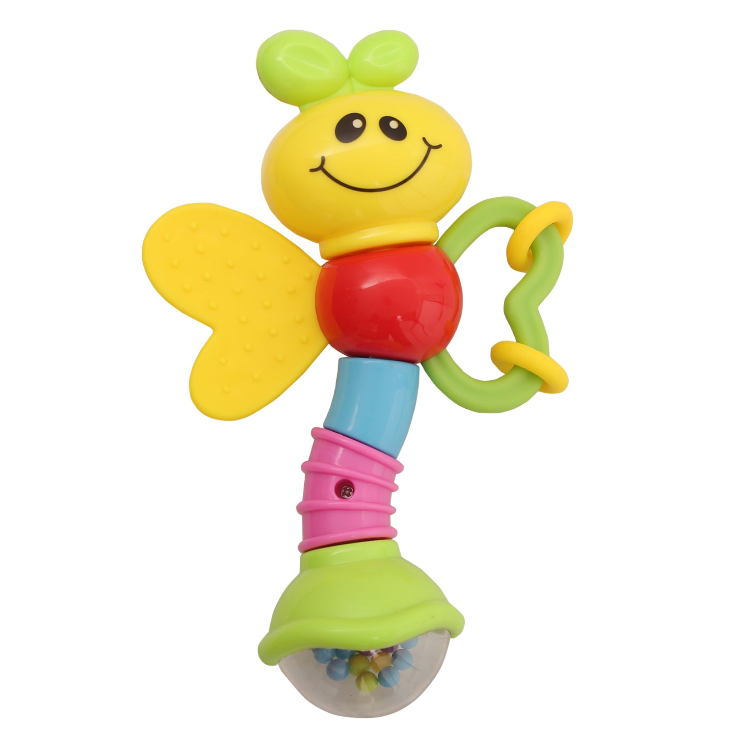 Butterfly Caterpillar Multicolour Set of 3 Rattle Teether - Baby Moo