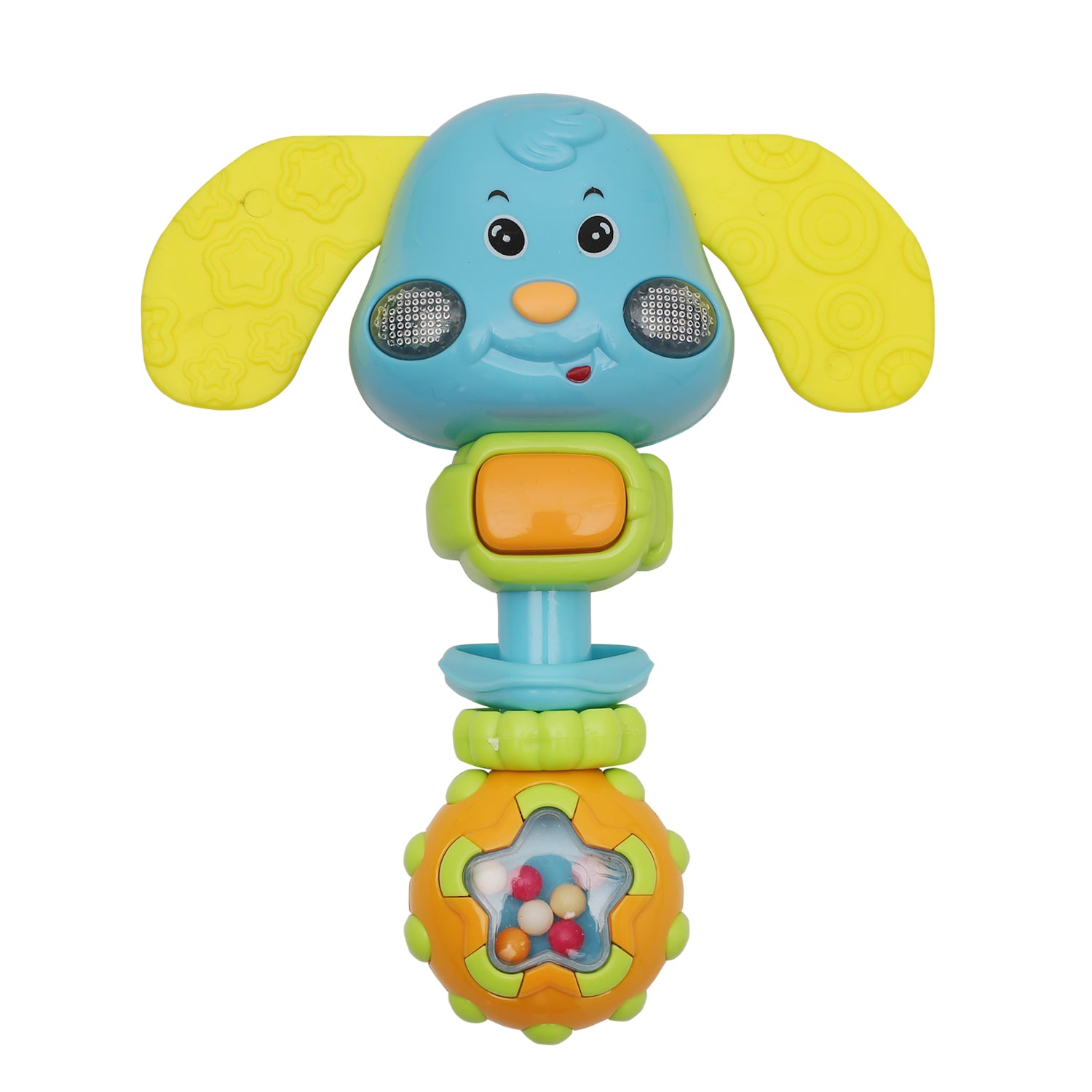 Animal And Fruit Multicolour Set of 3 Musical Rattle Teether - Baby Moo