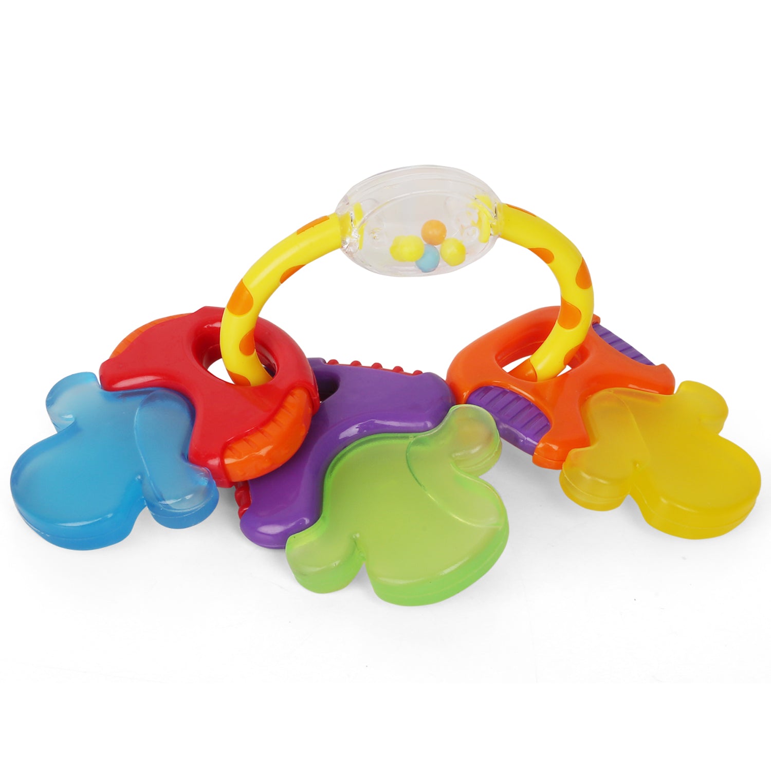 Mixed Multicolour Set of 4 Musical Rattle Toys With Light - Baby Moo