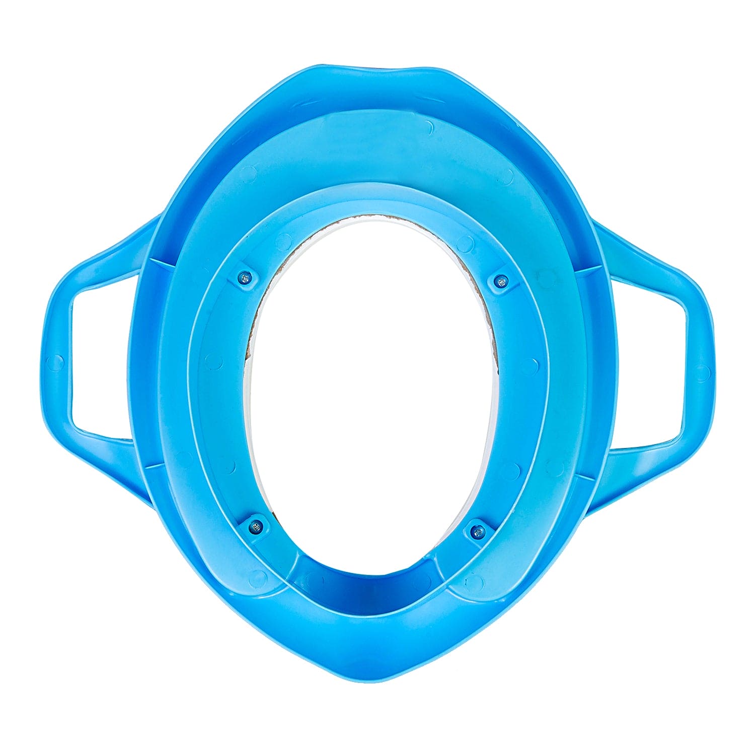 Kitty Blue And White Potty Seat With Handle - Baby Moo