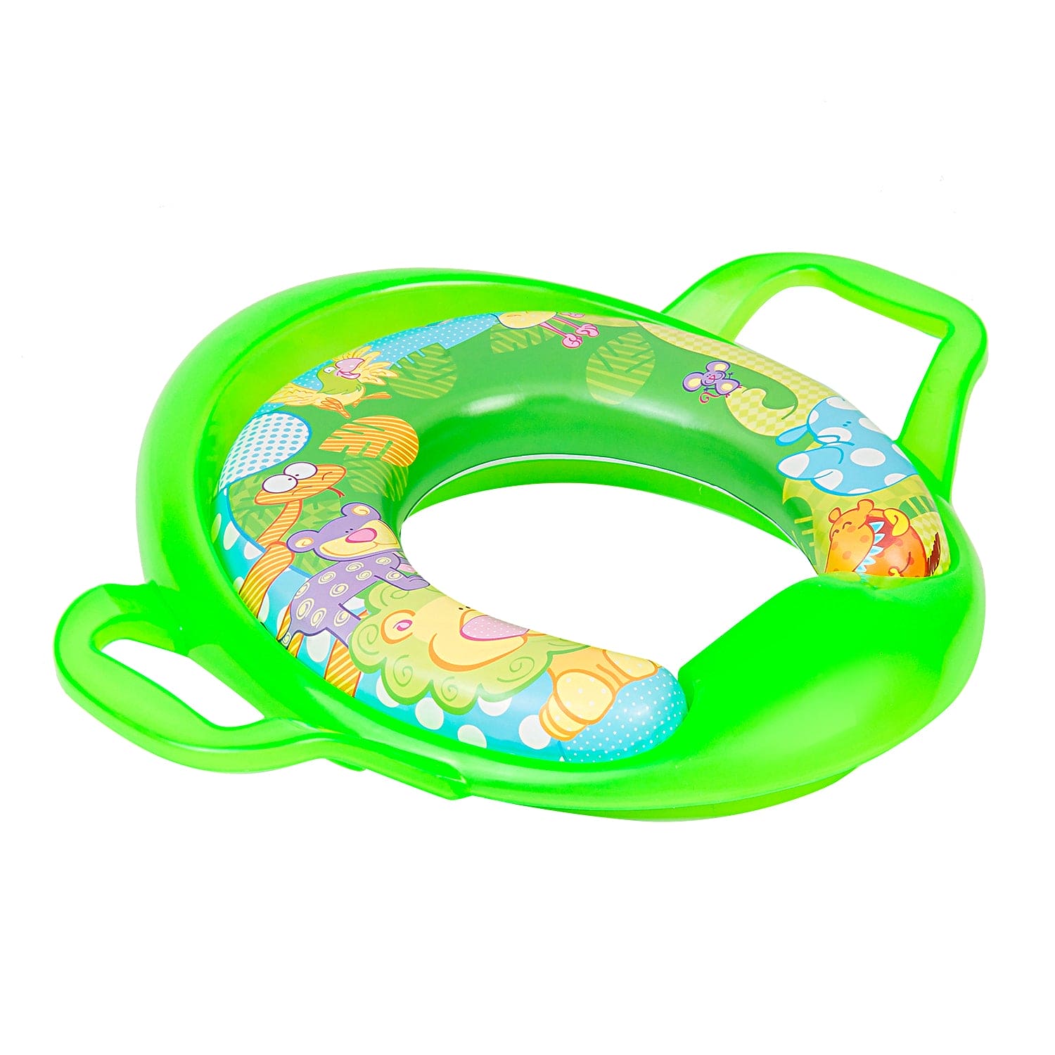 Animals Green Potty Seat With Handle - Baby Moo