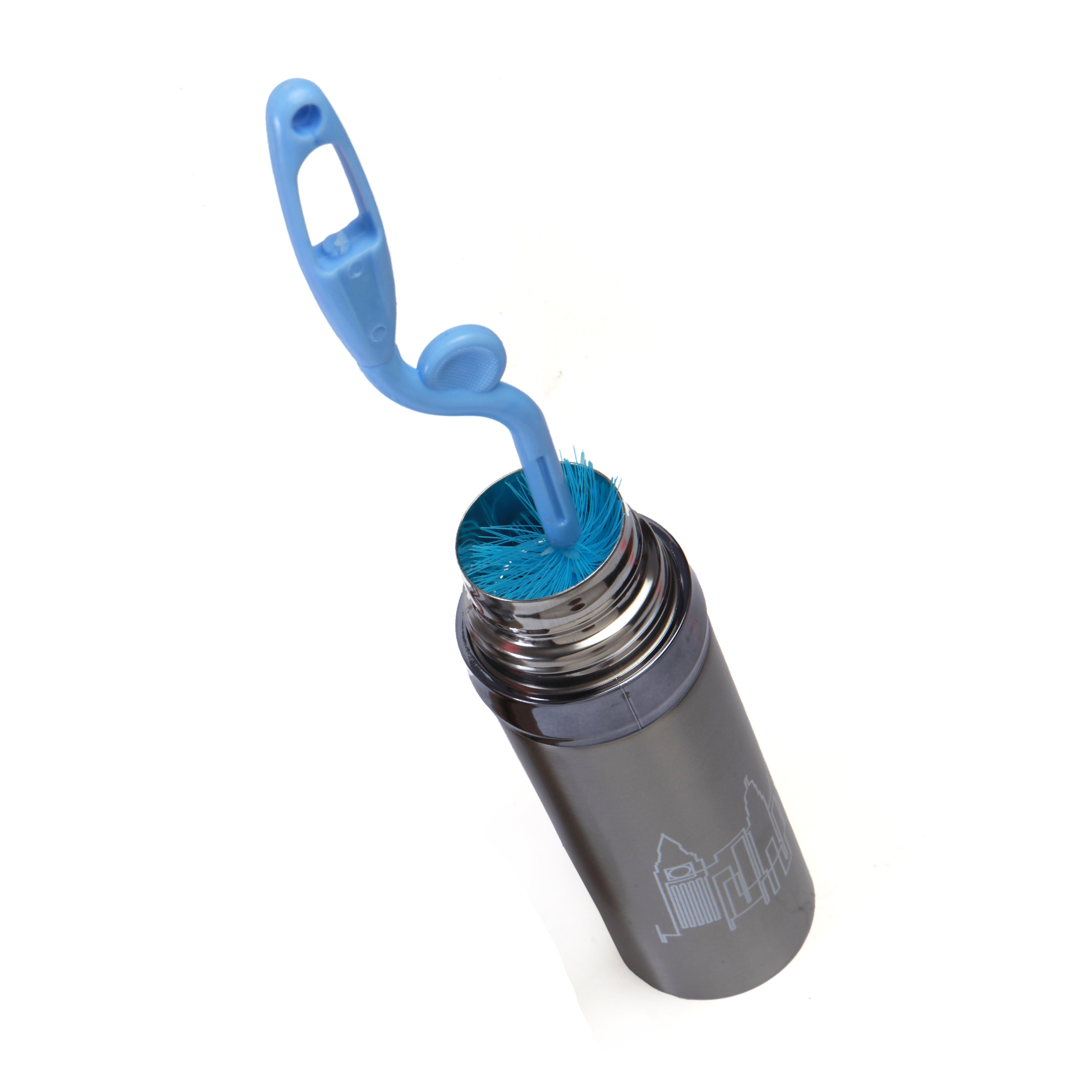 Twist And Turn Blue Bottle And Nipple Cleaning Brush Set of 2 - Baby Moo