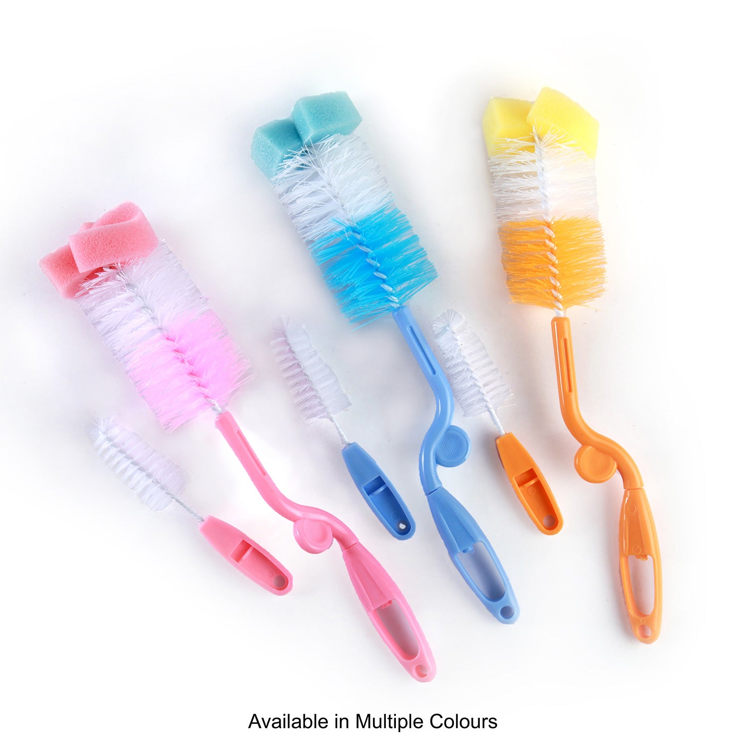 Twist And Turn Pink Bottle And Nipple Cleaning Brush Set of 2 - Baby Moo