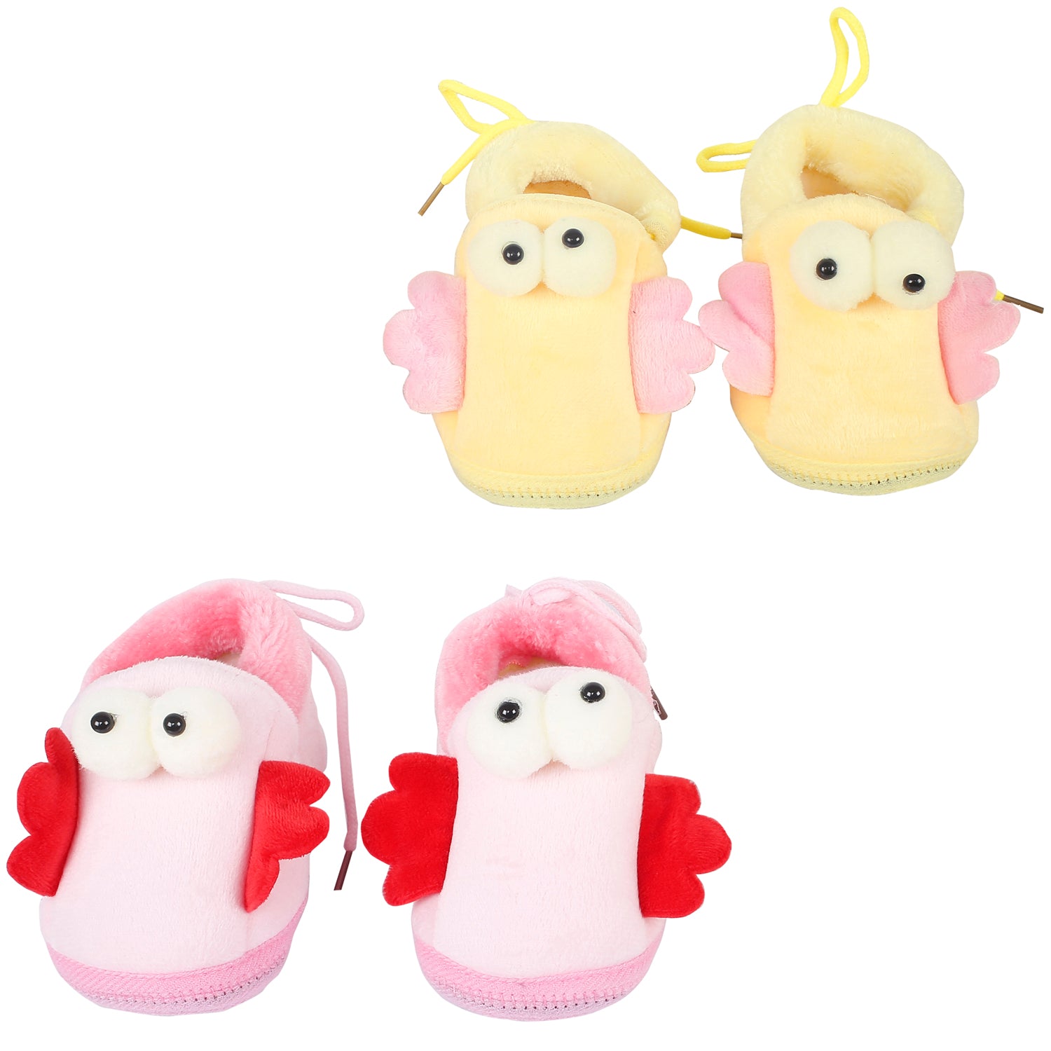 Little Birdies Yellow And Pink 2 Pk Booties - Baby Moo