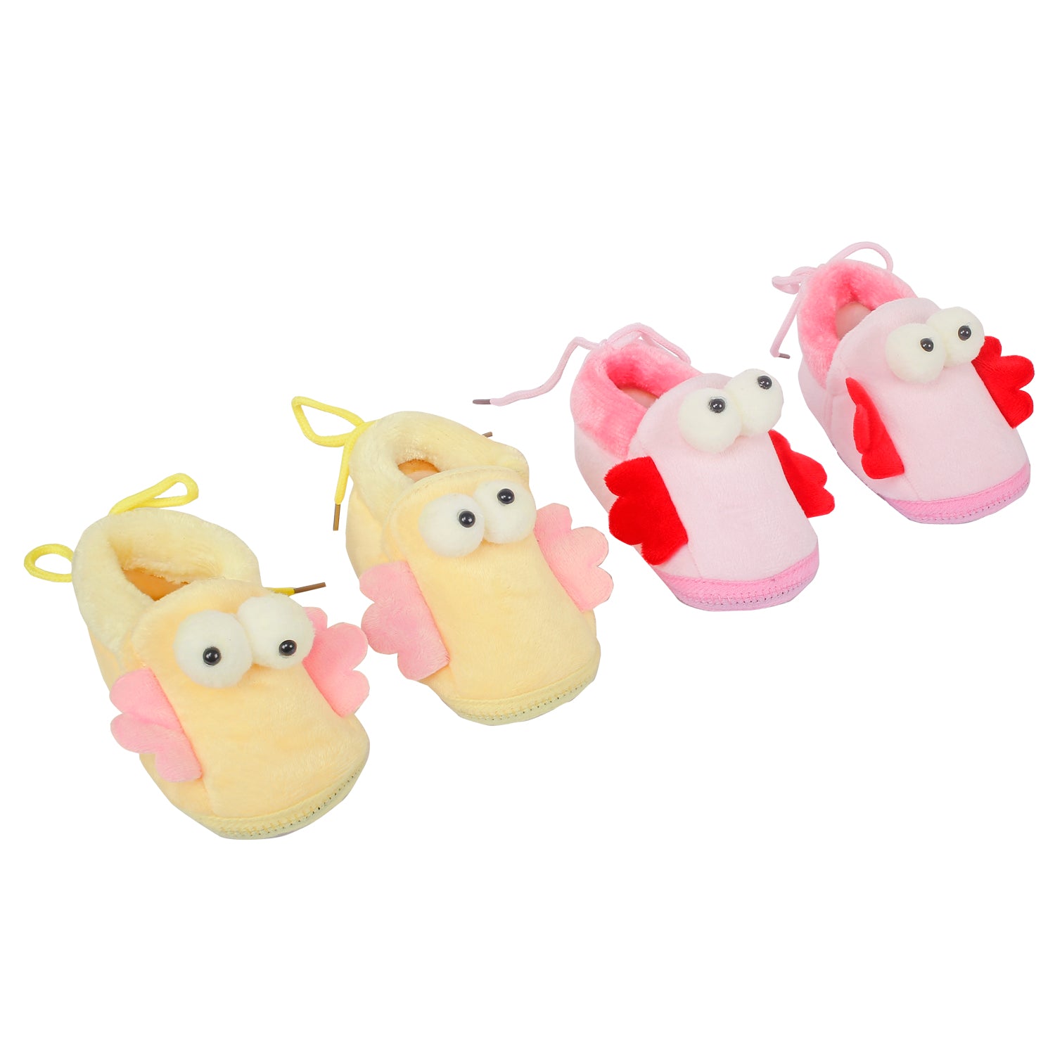 Little Birdies Yellow And Pink 2 Pk Booties - Baby Moo