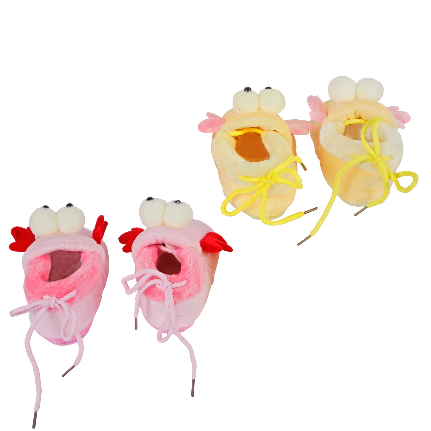 Little Birdies Yellow And Pink 2 Pk Booties - Baby Moo