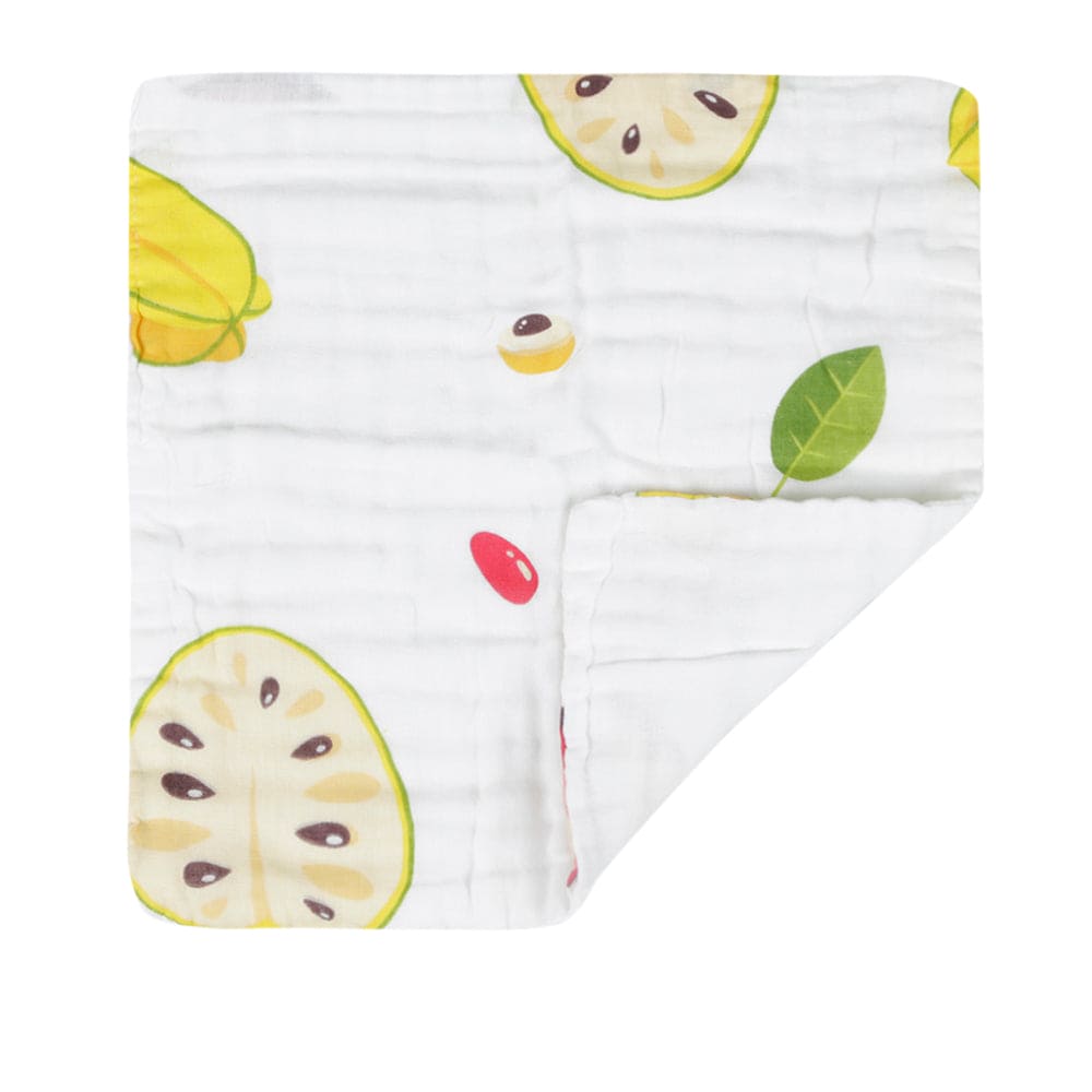 Fun With Fruits Multicolour 3 Pk Large Muslin Napkin - Baby Moo