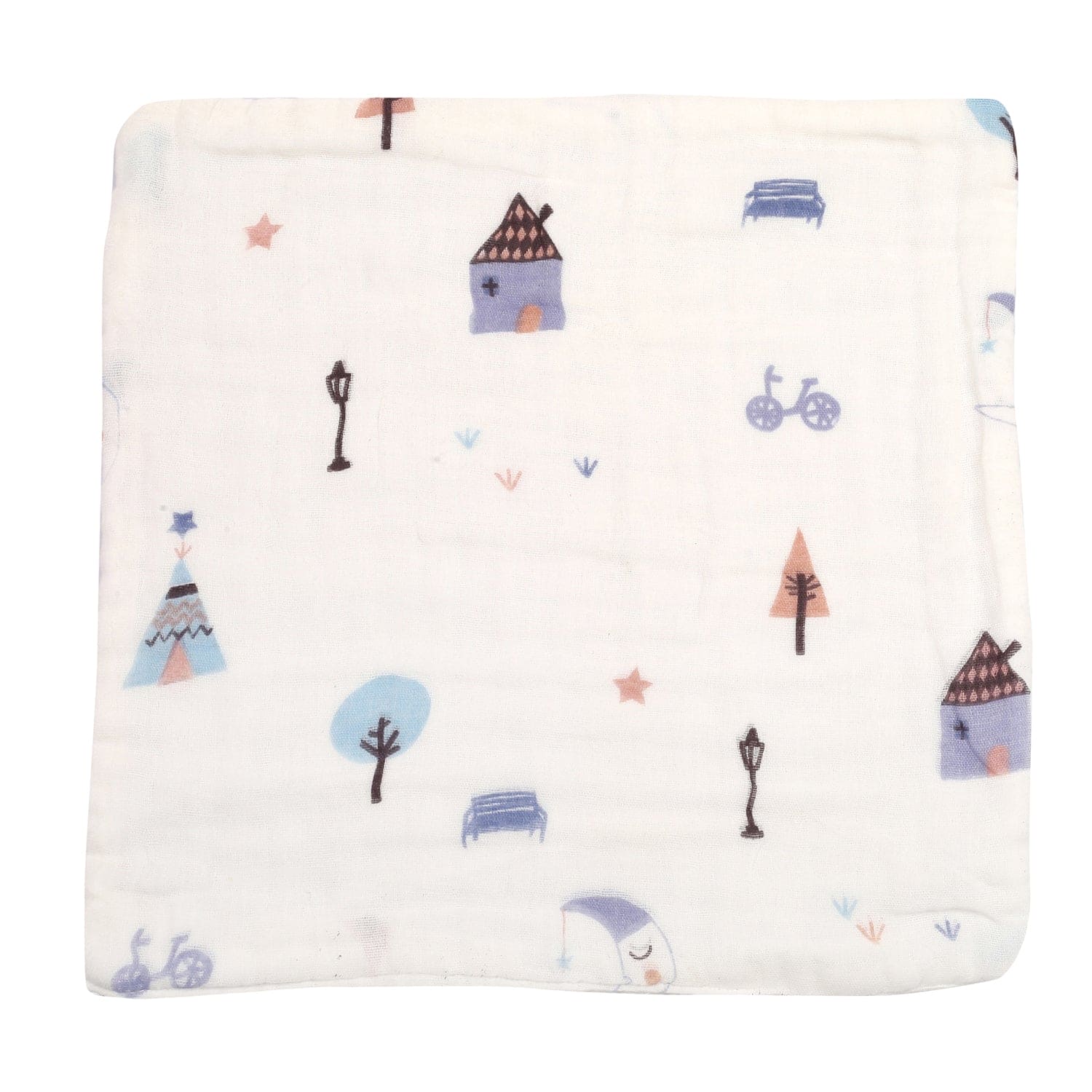 Into The Wild Multicolour 3 Pk Large Muslin Napkin - Baby Moo