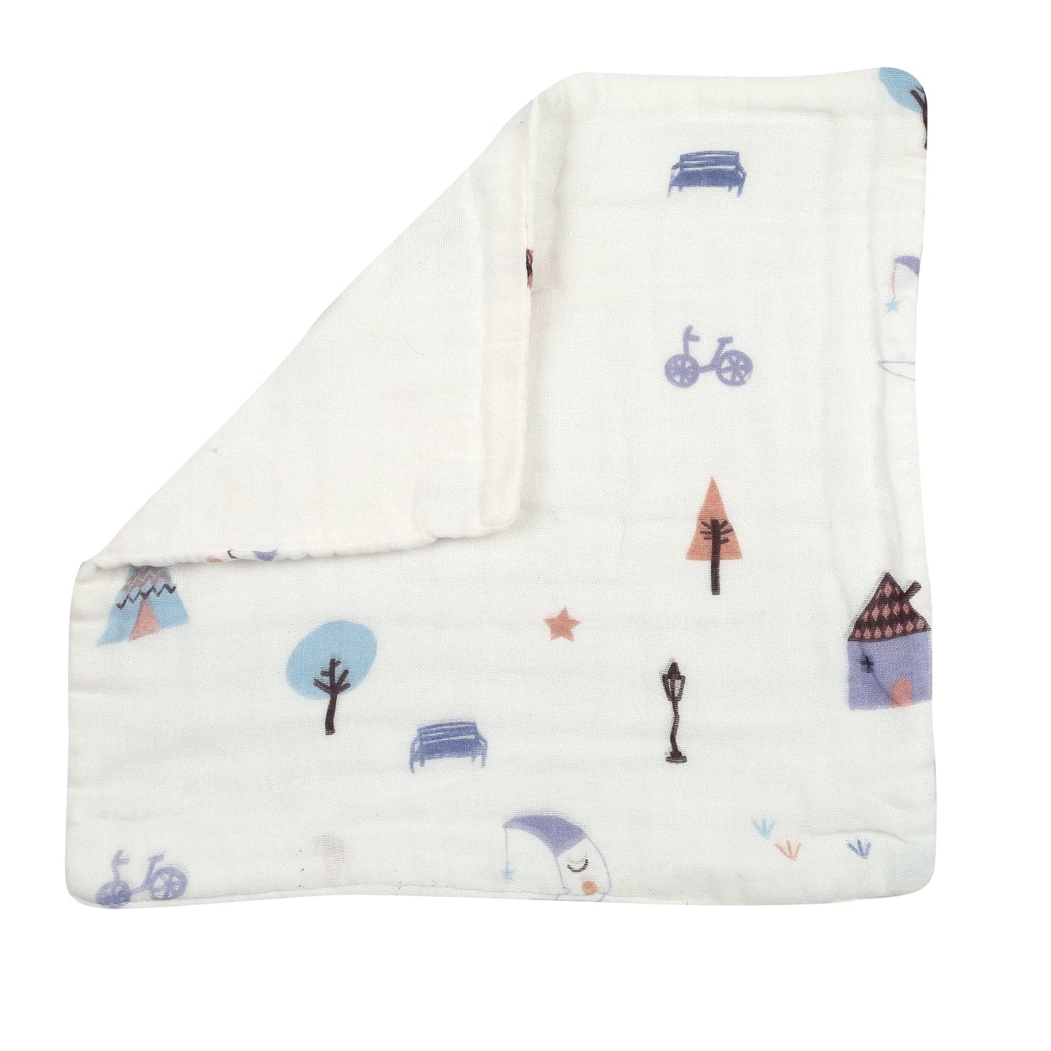 Into The Wild Multicolour 3 Pk Large Muslin Napkin - Baby Moo