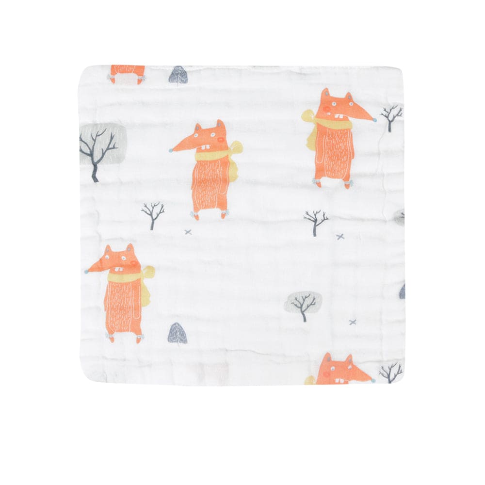 I Love Animals Multicolour 3 Pk Small Muslin Napkin - Baby Moo