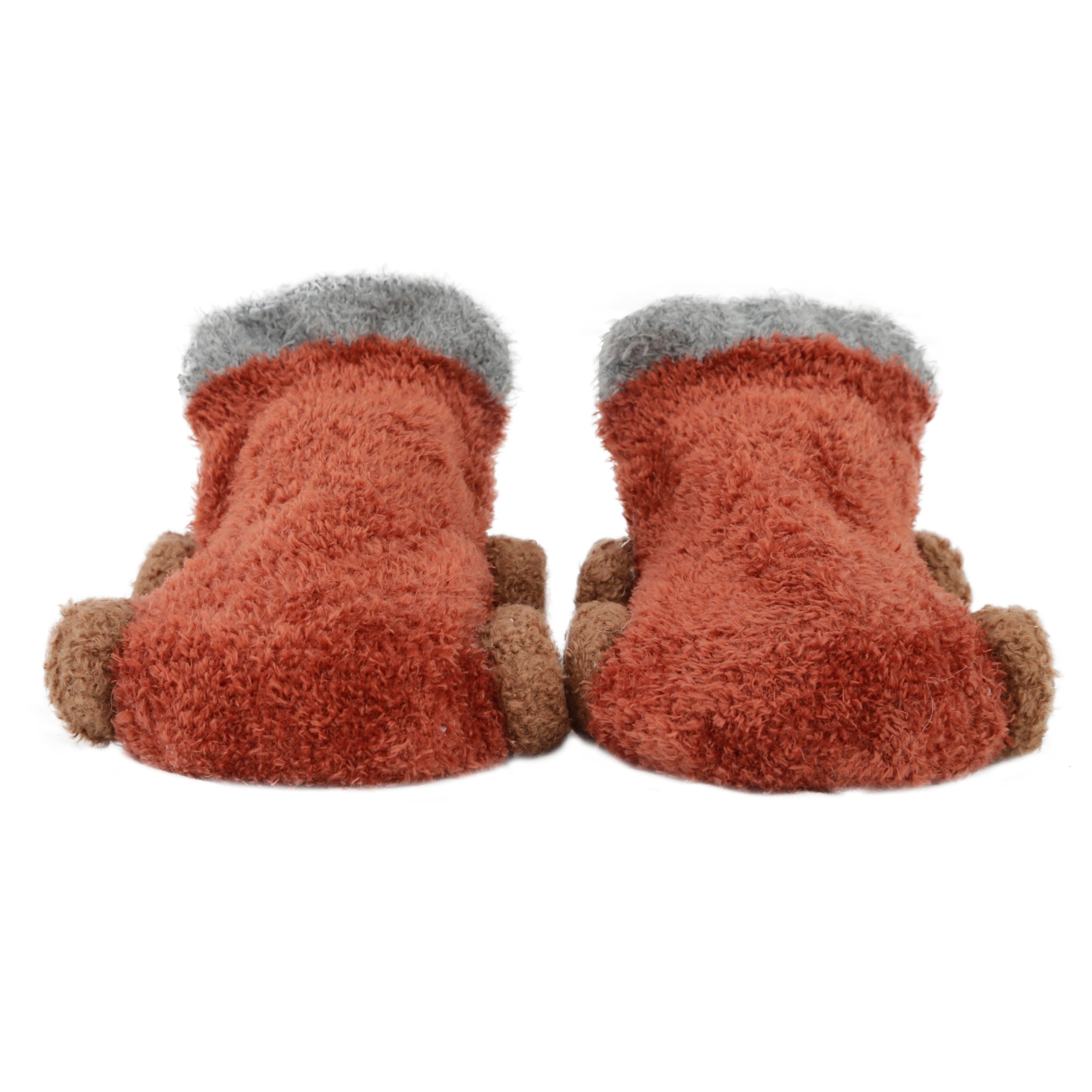 Socks On Wheels Brown And Light Blue 2 Pk - Baby Moo