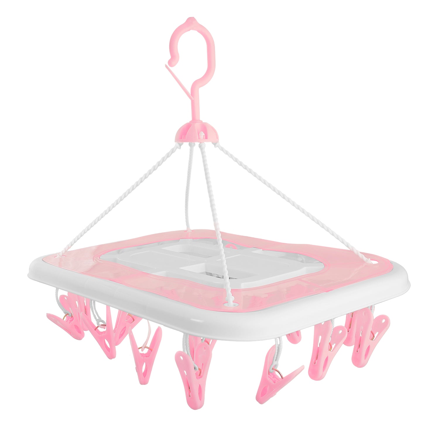 Pink Premium Square Clip Hanger - Baby Moo