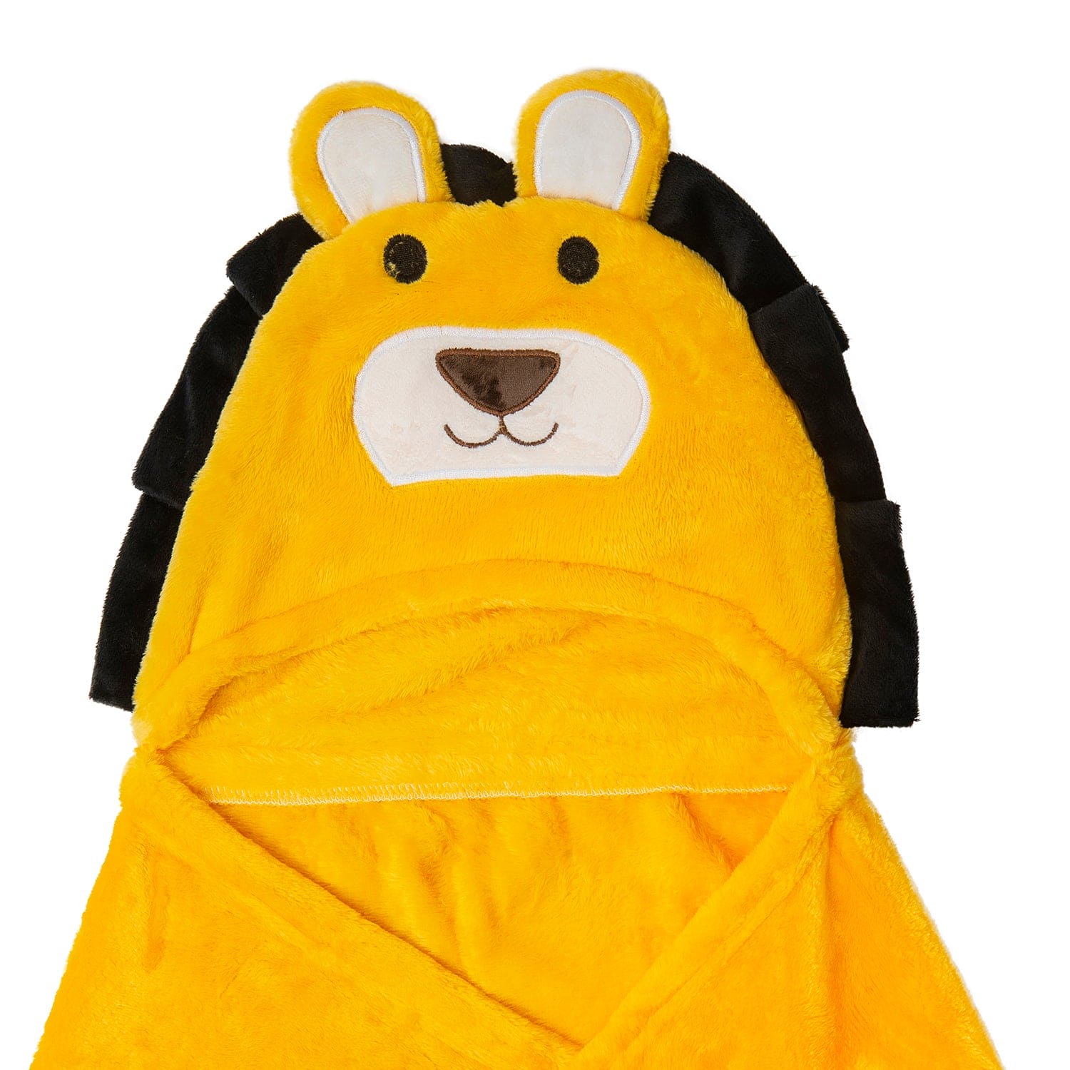 Lion Soft Cozy Hooded Blanket Yellow - Baby Moo