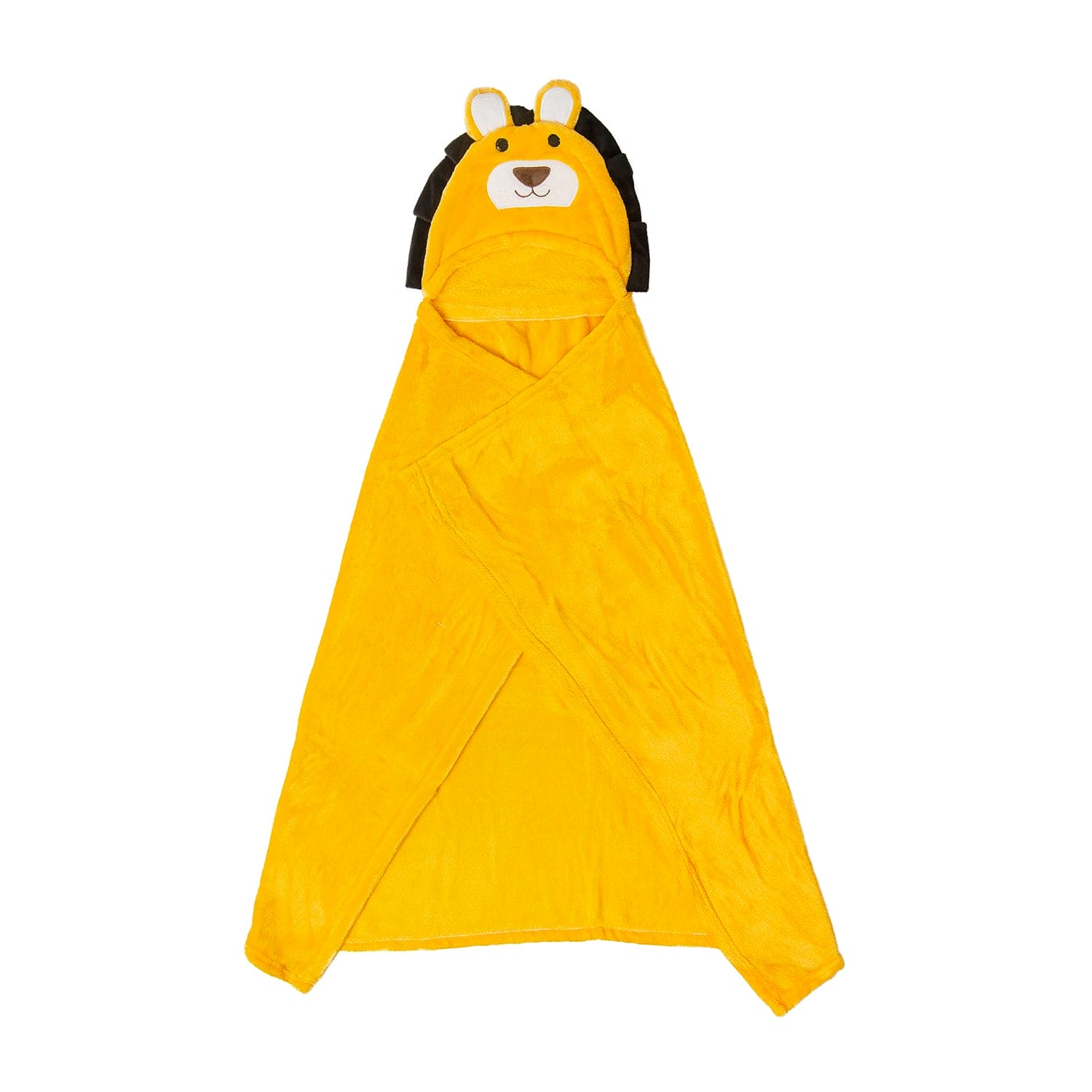 Lion Soft Cozy Hooded Blanket Yellow - Baby Moo