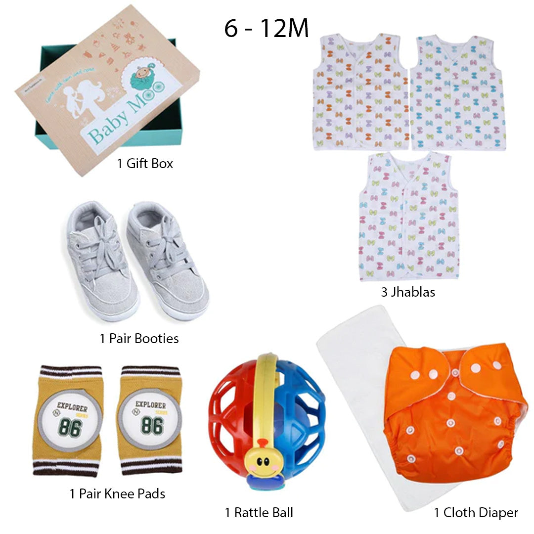 Crawling And Growing Gift Hamper Unisex Multicolour - Baby Moo