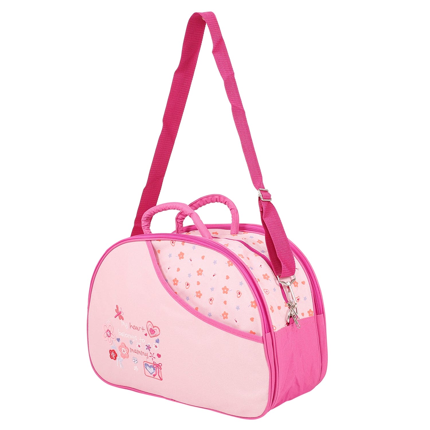 Floral Pink Diaper Bag - Baby Moo