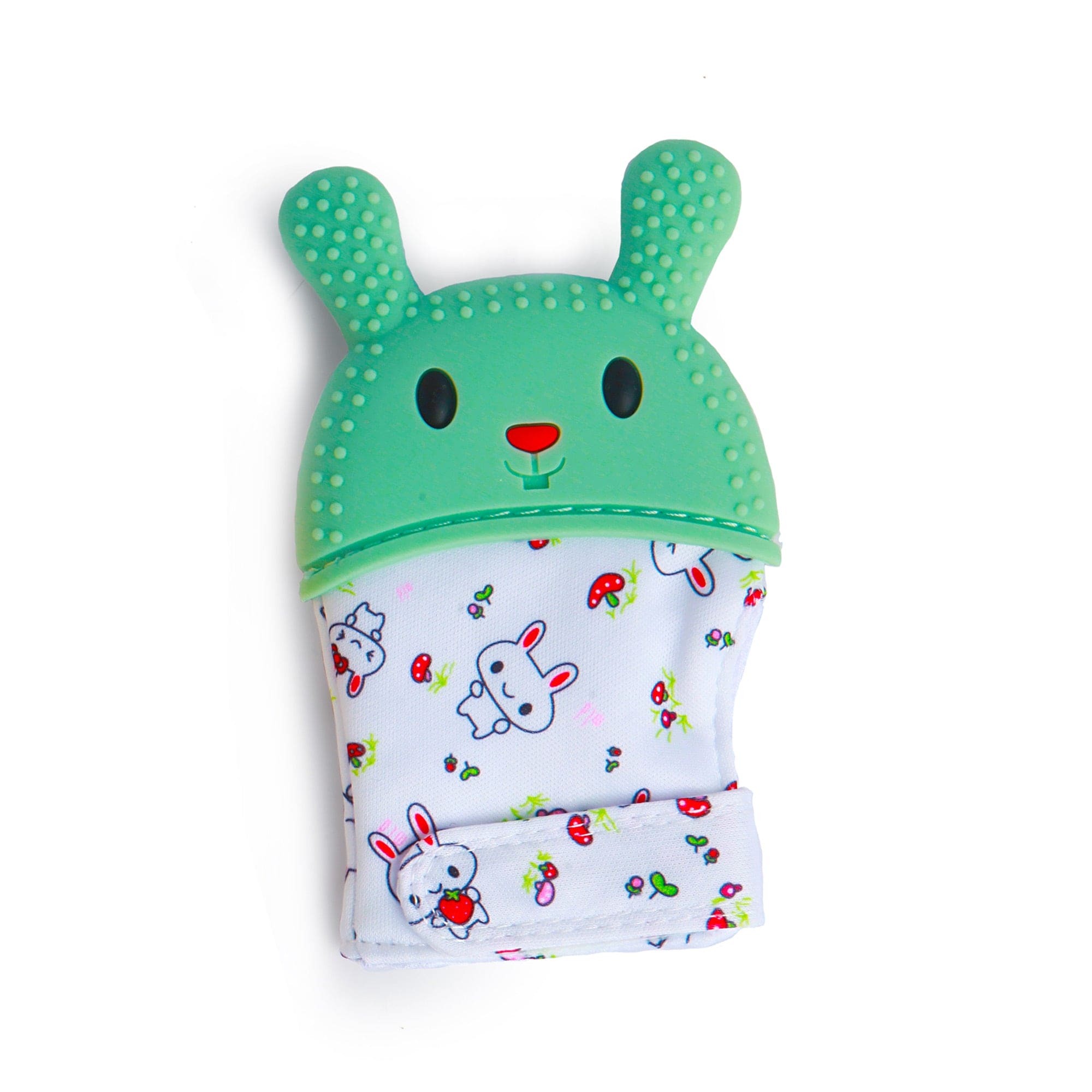 Buy Rabbits Carrots Green Teething Mitten For Kids Online