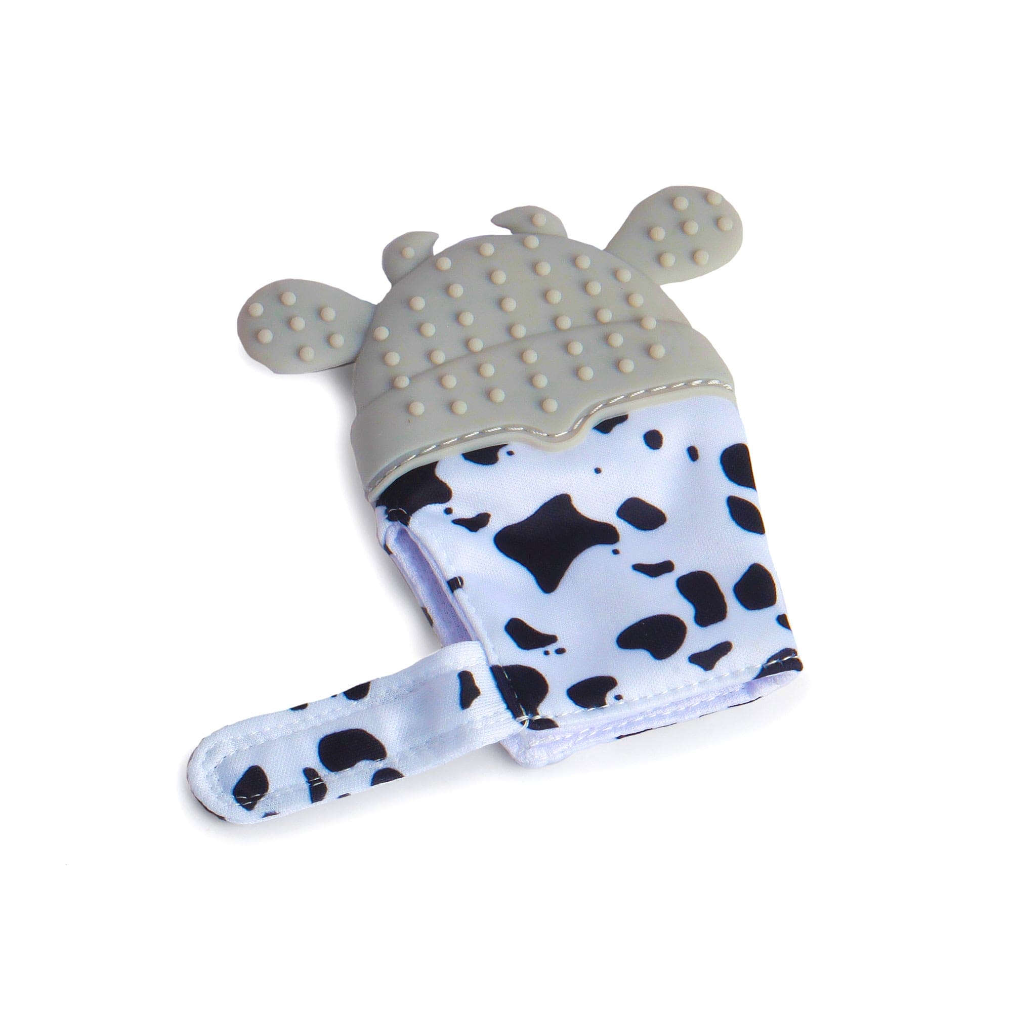 Winking Cow Grey Teething Mitten - 1 pc