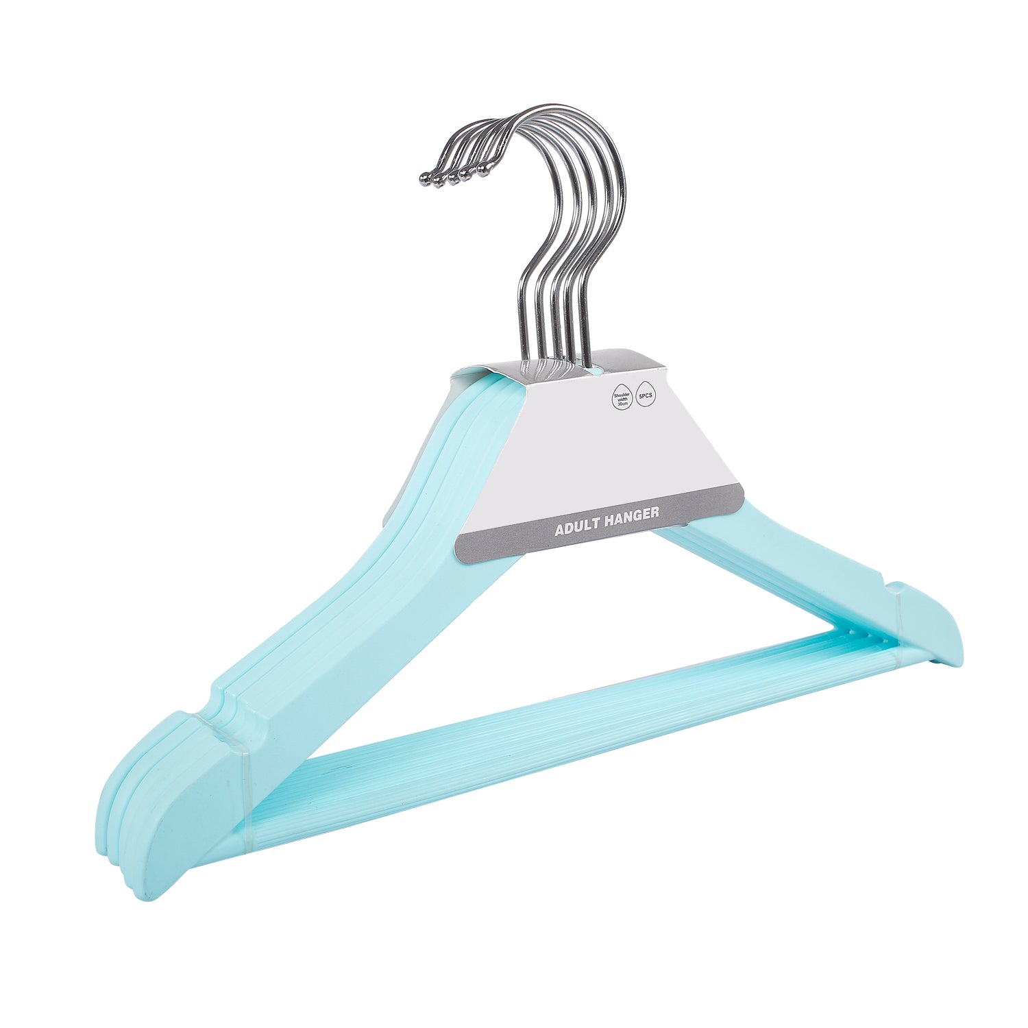 Sturdy Blue Baby Hanger Set of 5 - Baby Moo