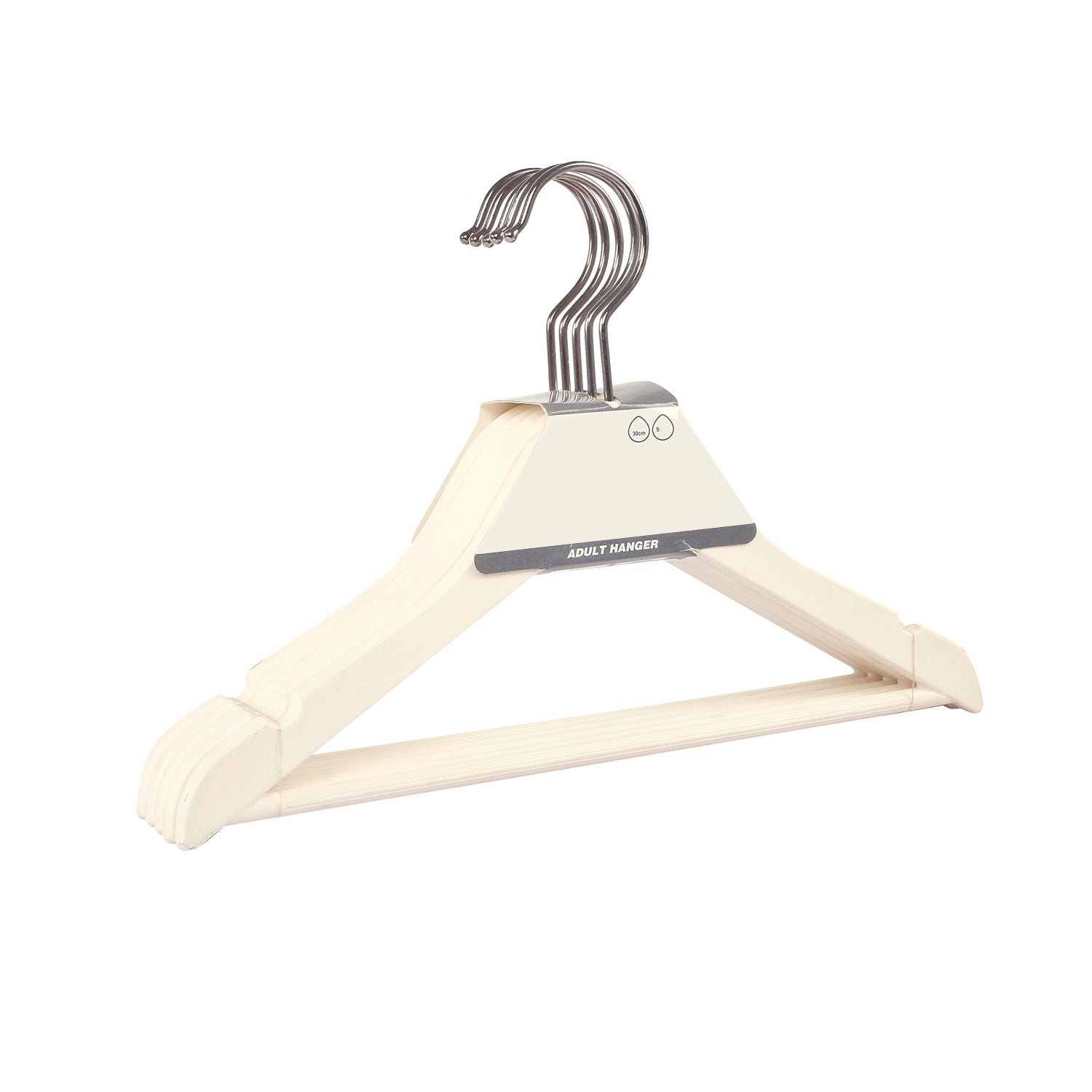 Sturdy Off White Baby Hanger Set of 5 - Baby Moo