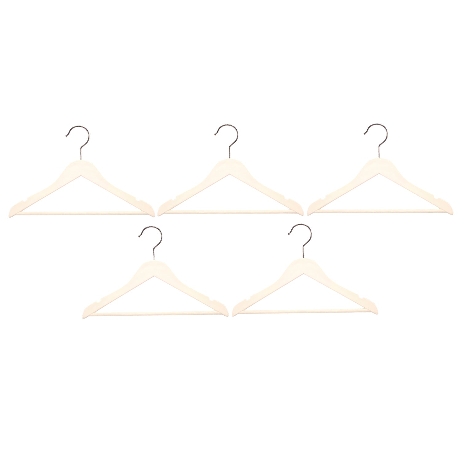 Sturdy Off White Baby Hanger Set of 5 - Baby Moo