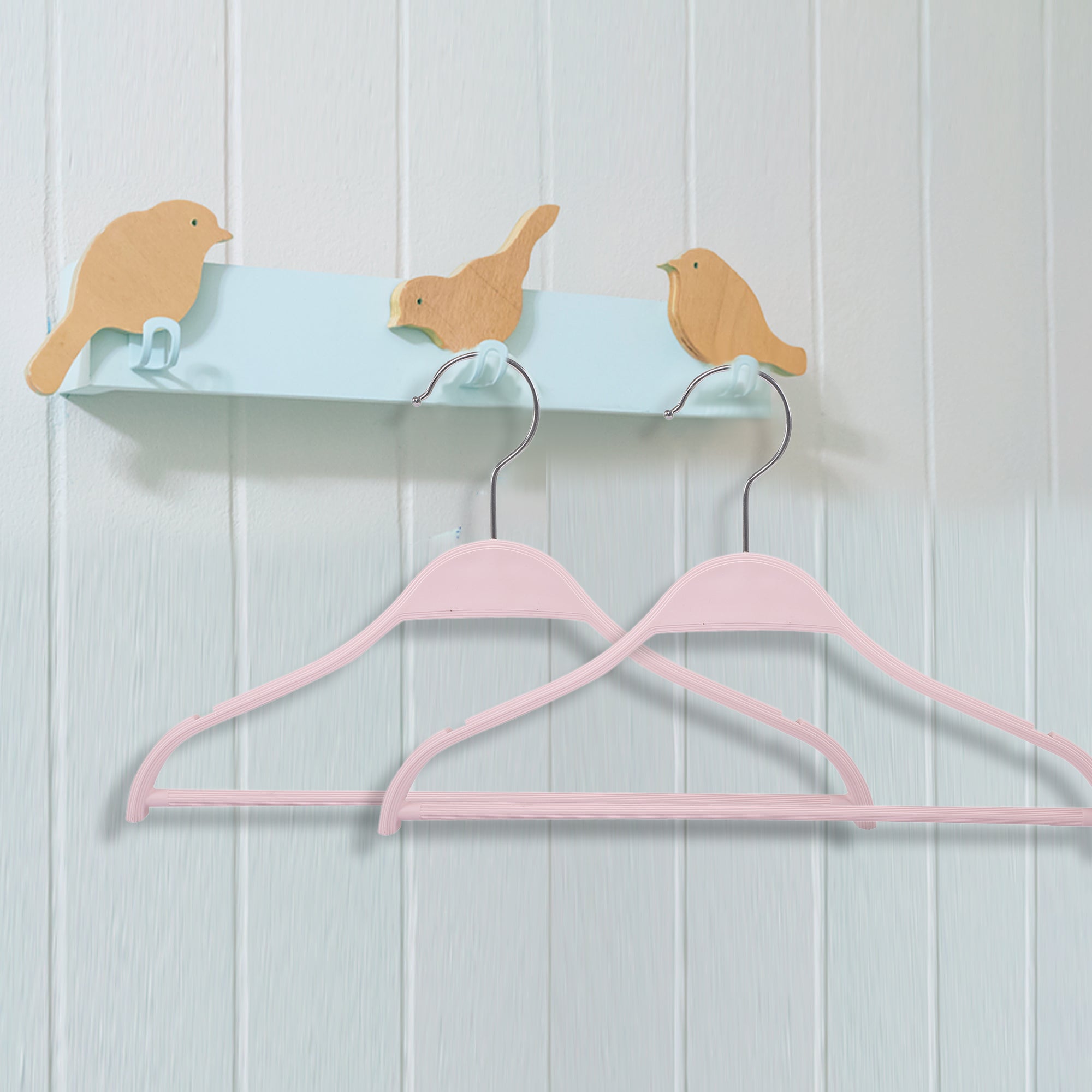 Sleek Pink Baby Hanger Set of 5 - Baby Moo