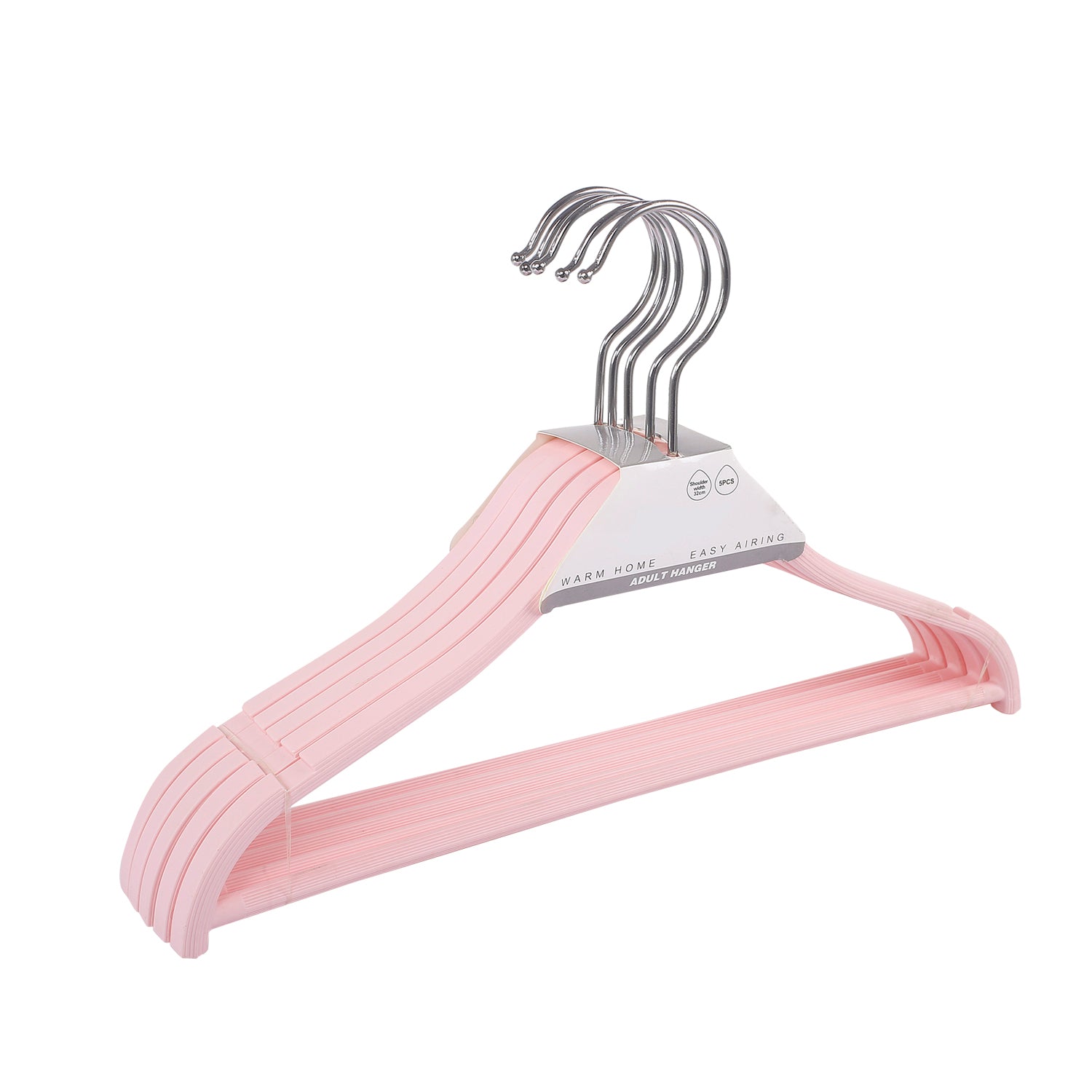 Sleek Pink Baby Hanger Set of 5 - Baby Moo