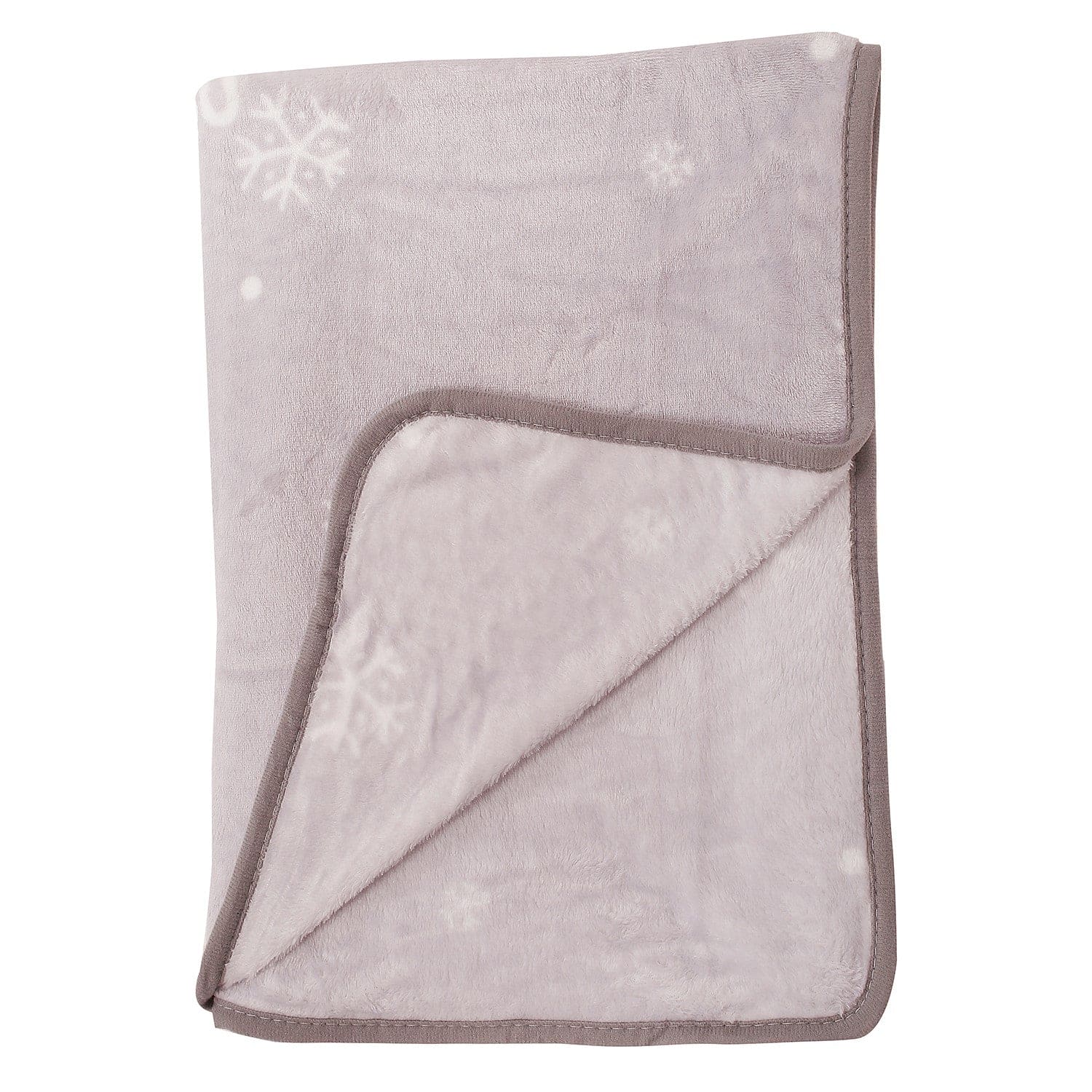 Snowy Reindeer White One Ply Blanket - Baby Moo