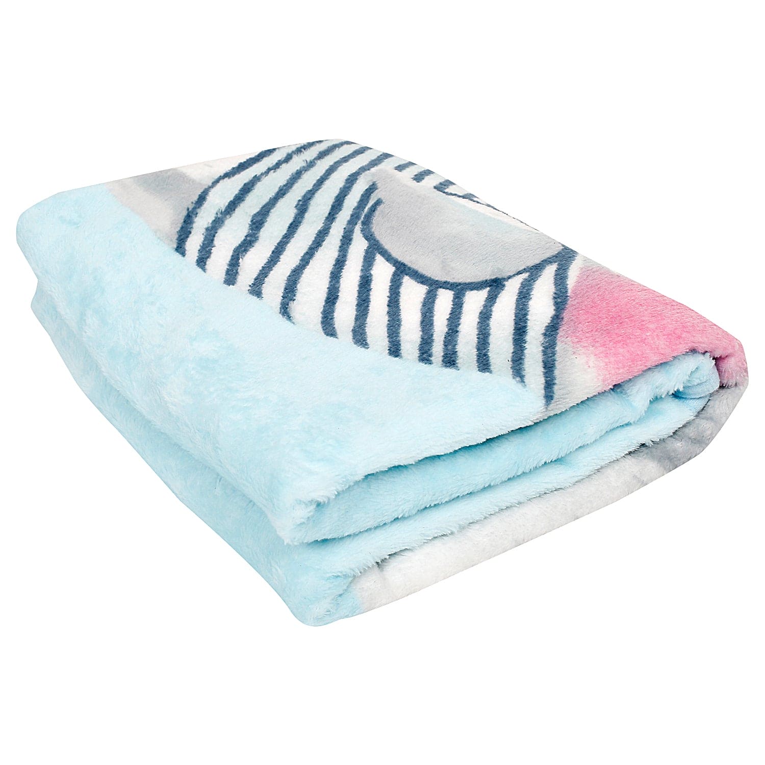 Shark Friend Blue One Ply Blanket - Baby Moo