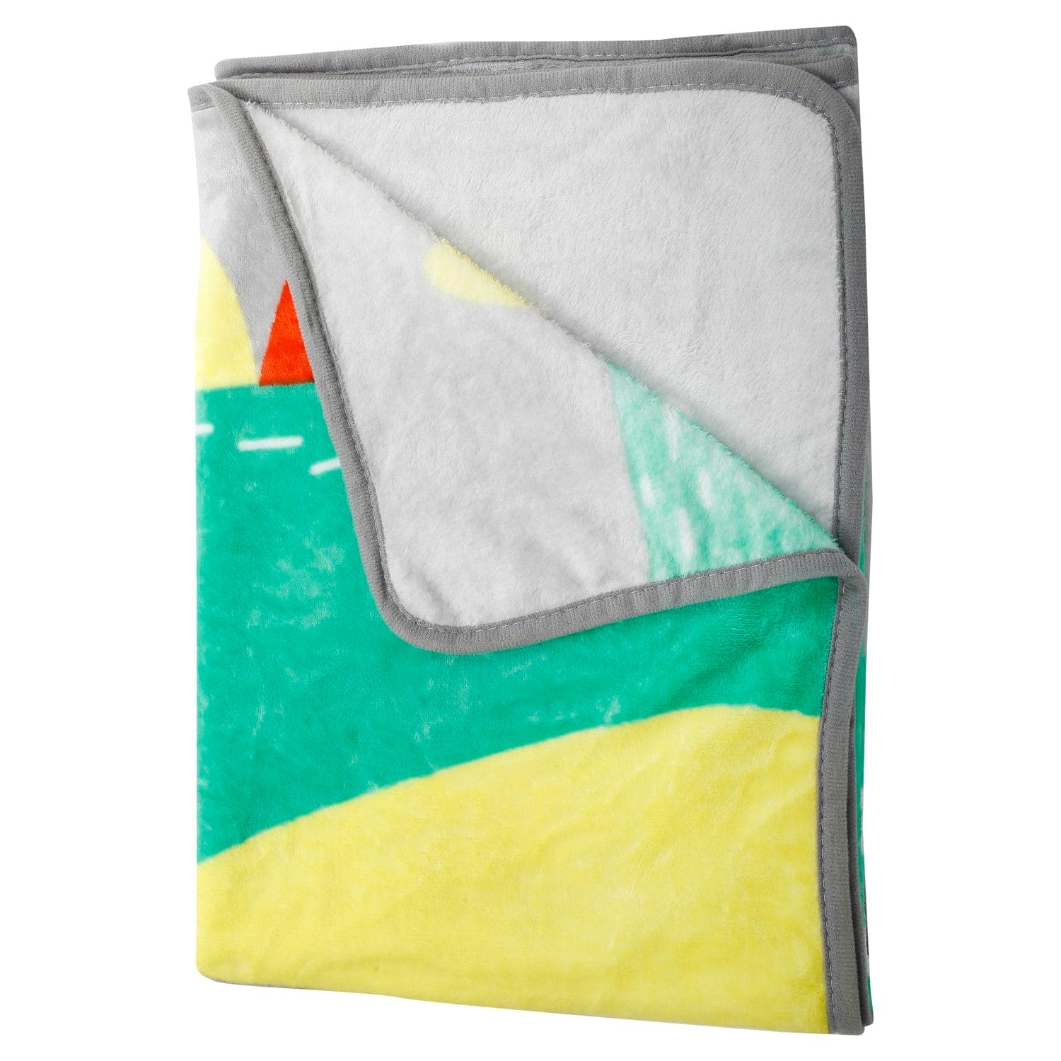 Cute Smile Grey One Ply Blanket - Baby Moo
